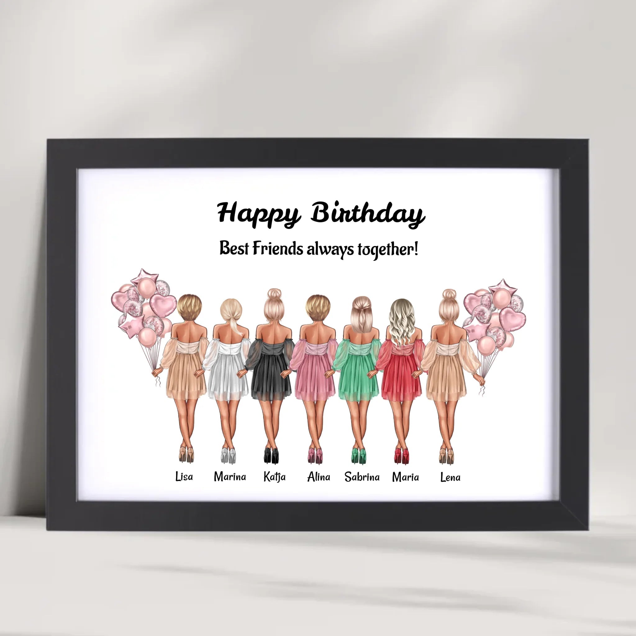 Bild Geschenk für 7 Freundinnen personalisiert - Cantty