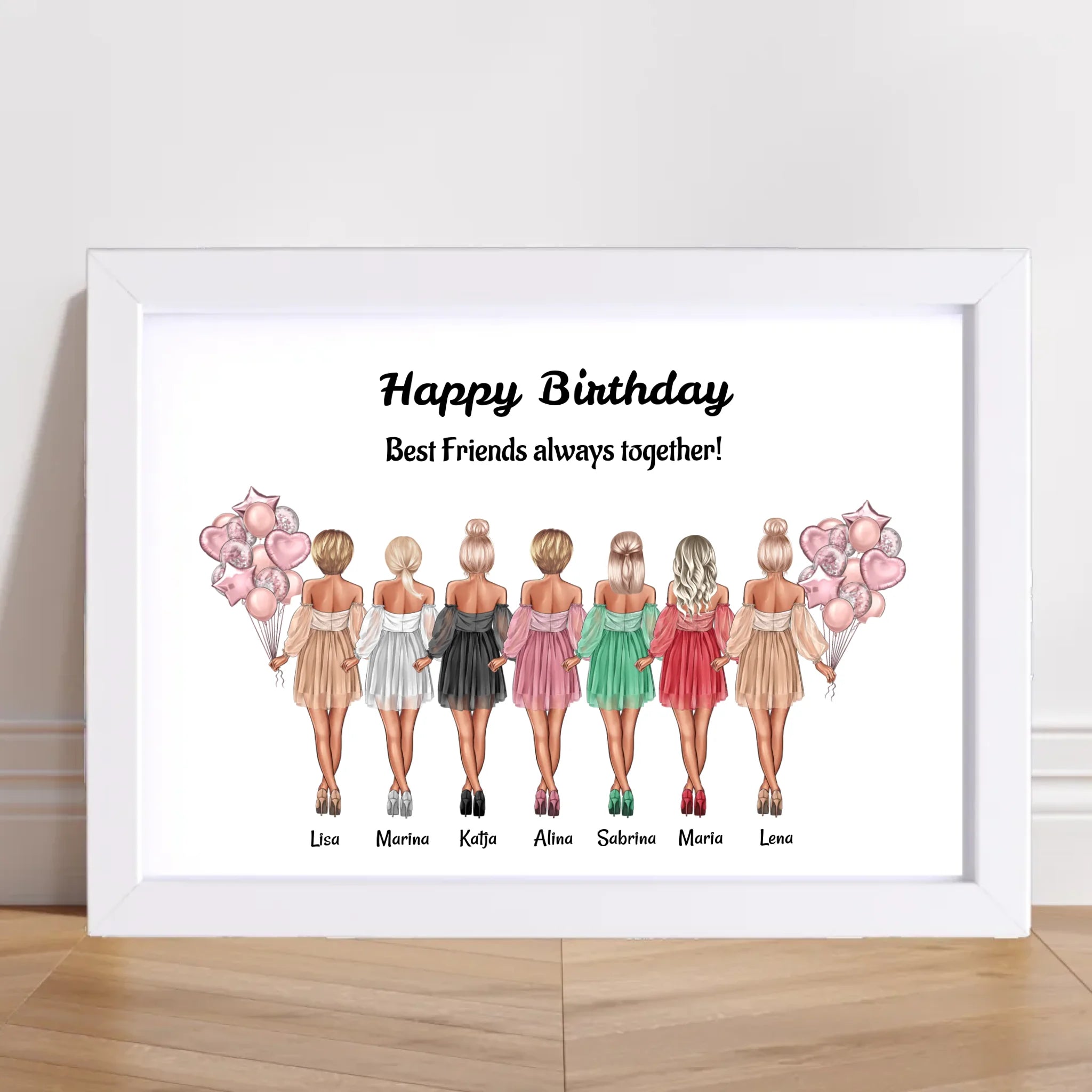 Bild Geschenk für 7 Freundinnen personalisiert - Cantty