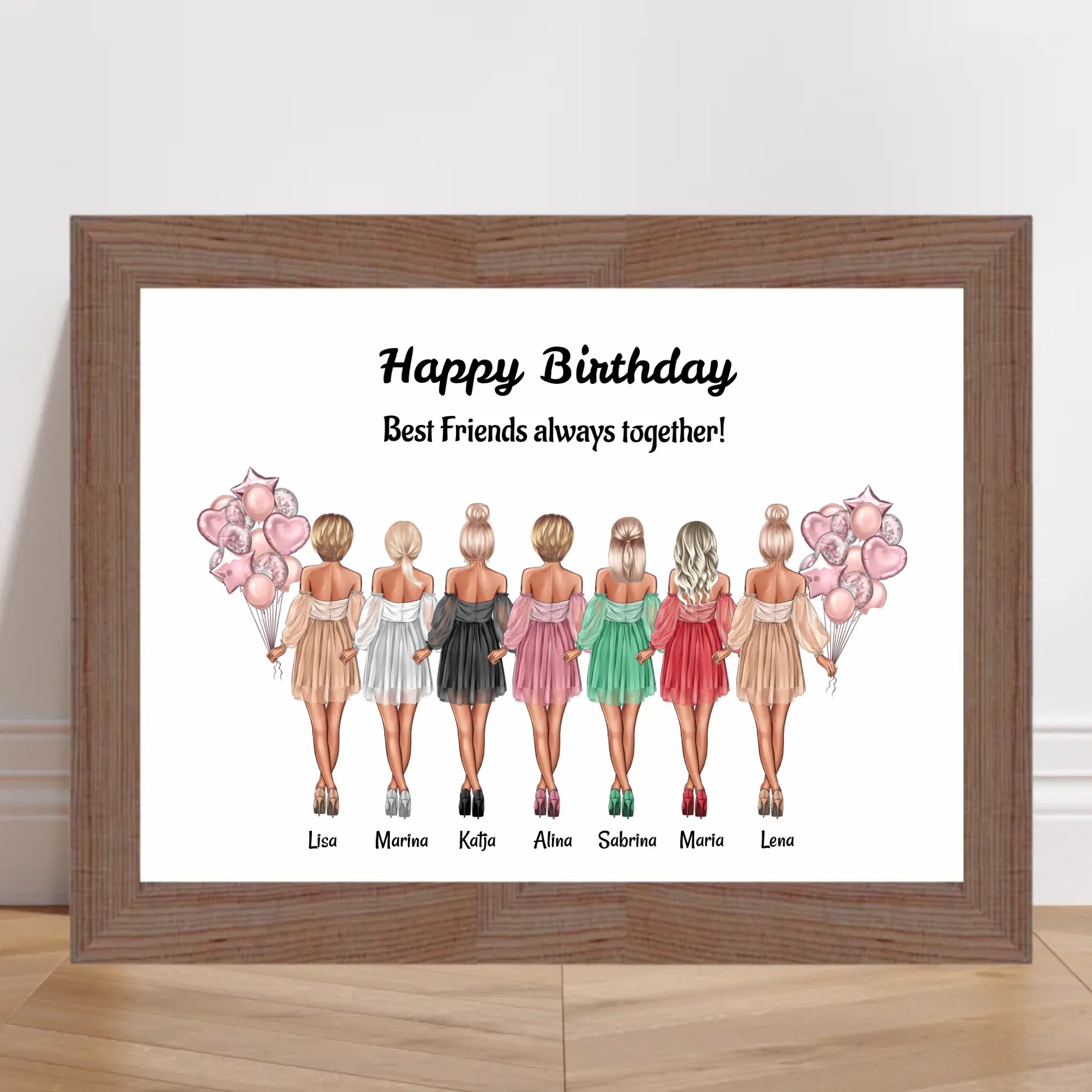 Bild Geschenk für 7 Freundinnen personalisiert - Cantty