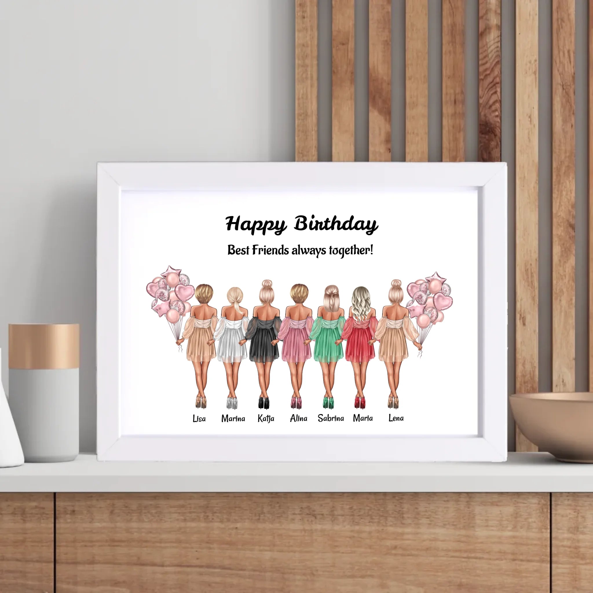 Bild Geschenk für 7 Freundinnen personalisiert - Cantty