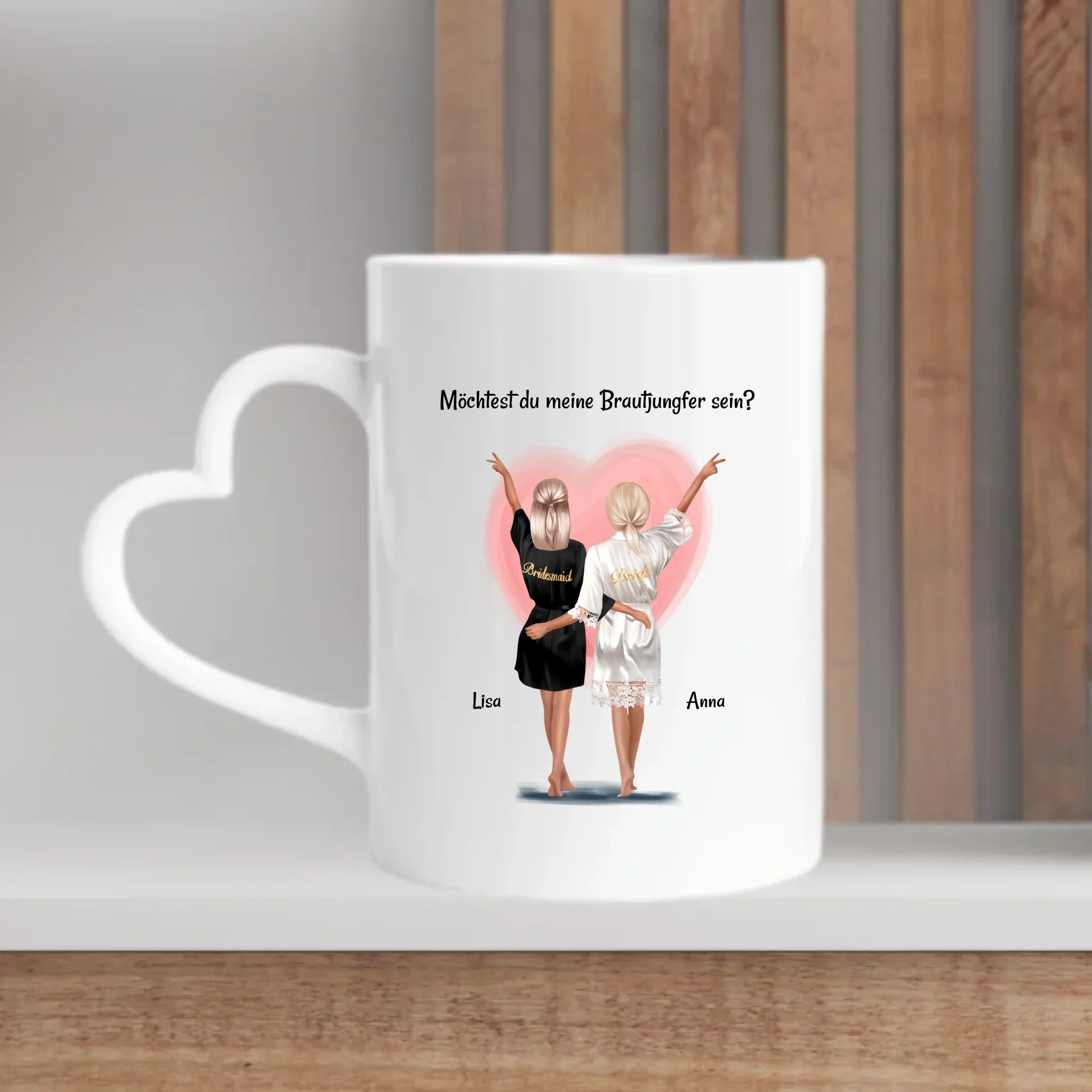 Brautjungfer fragen Tasse Geschenk personalisiert - Cantty