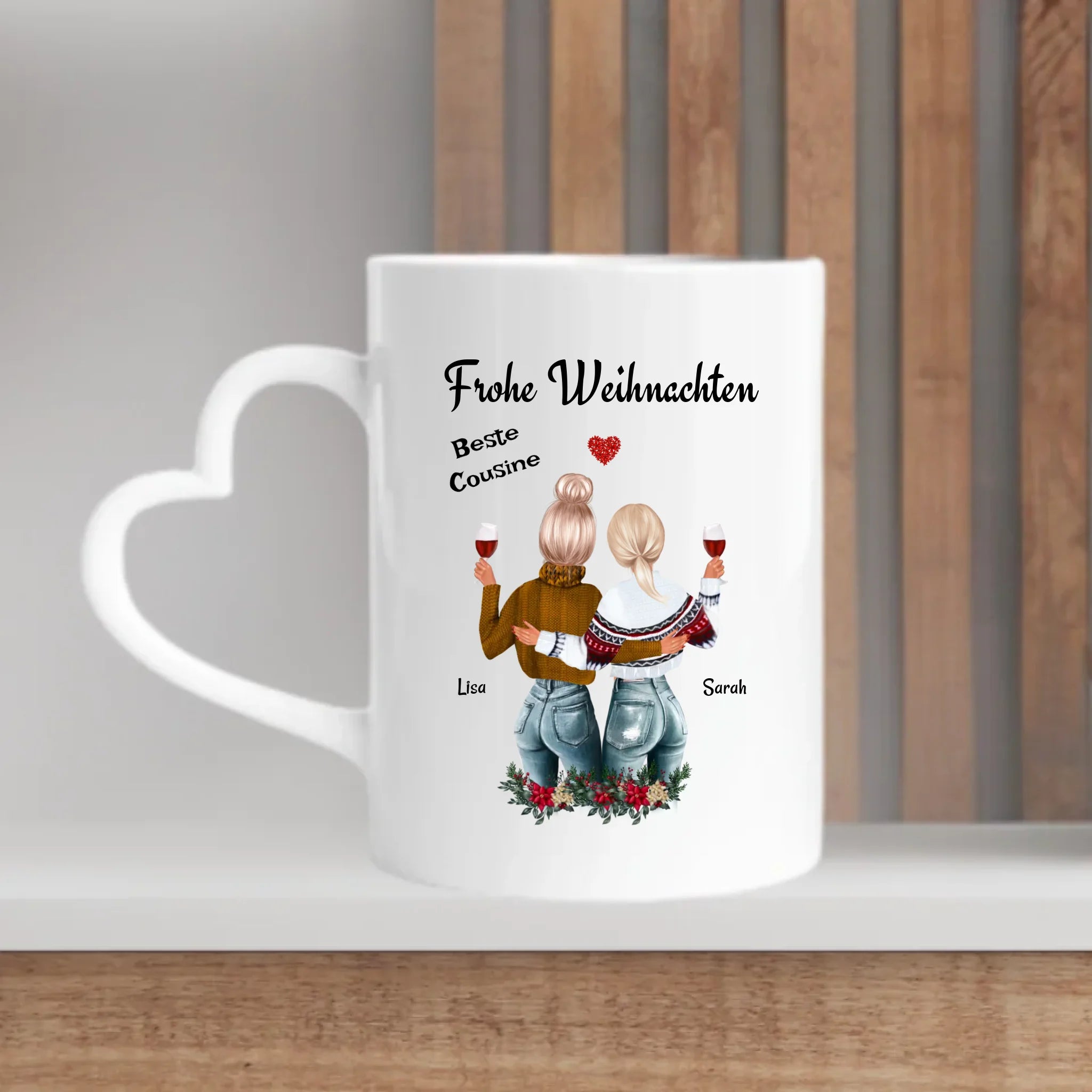 Cousine Kaffeetasse & Emaille Tasse Weihnachtsgeschenk - Cantty