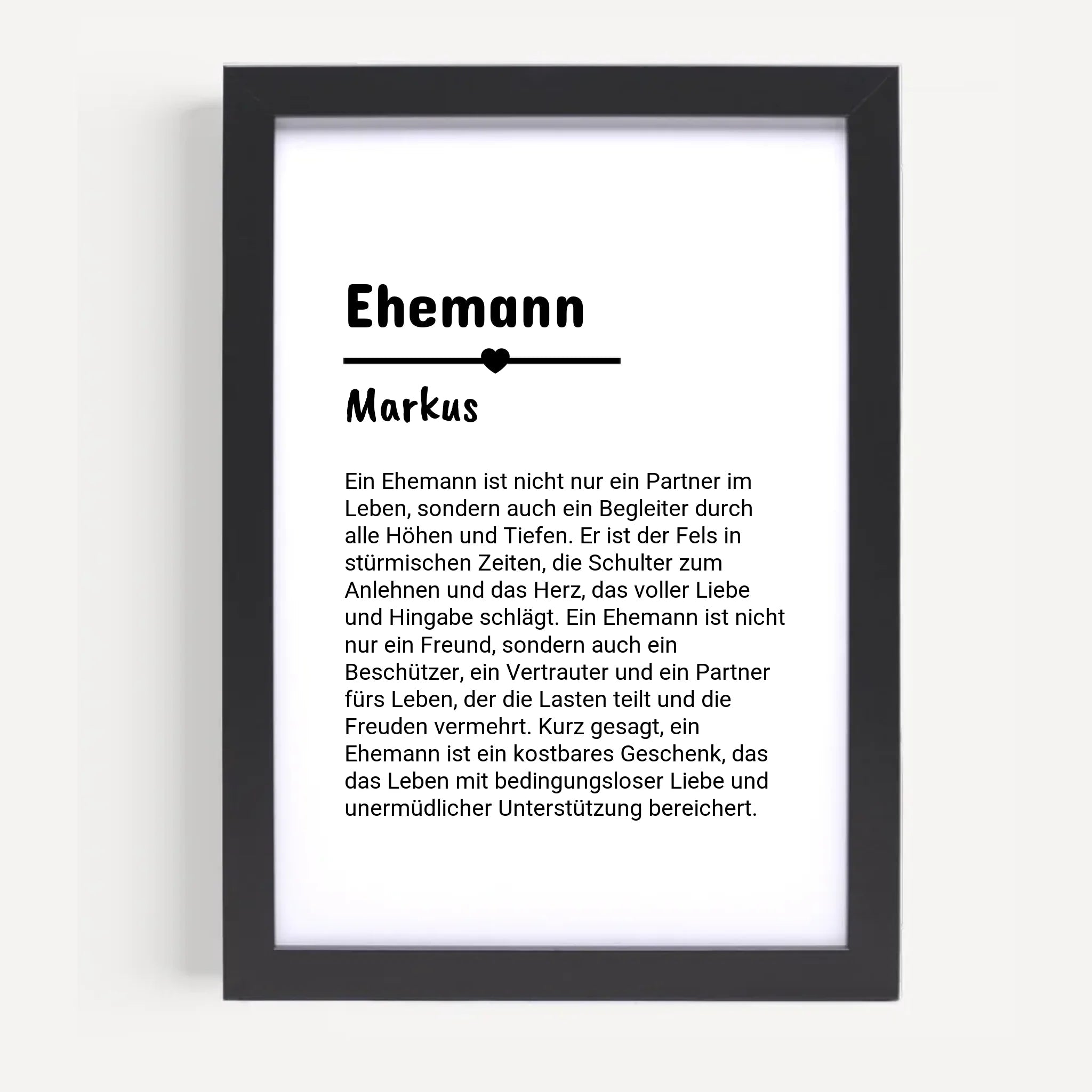 Ehemann Definition Poster Geschenk personalisiert - Cantty