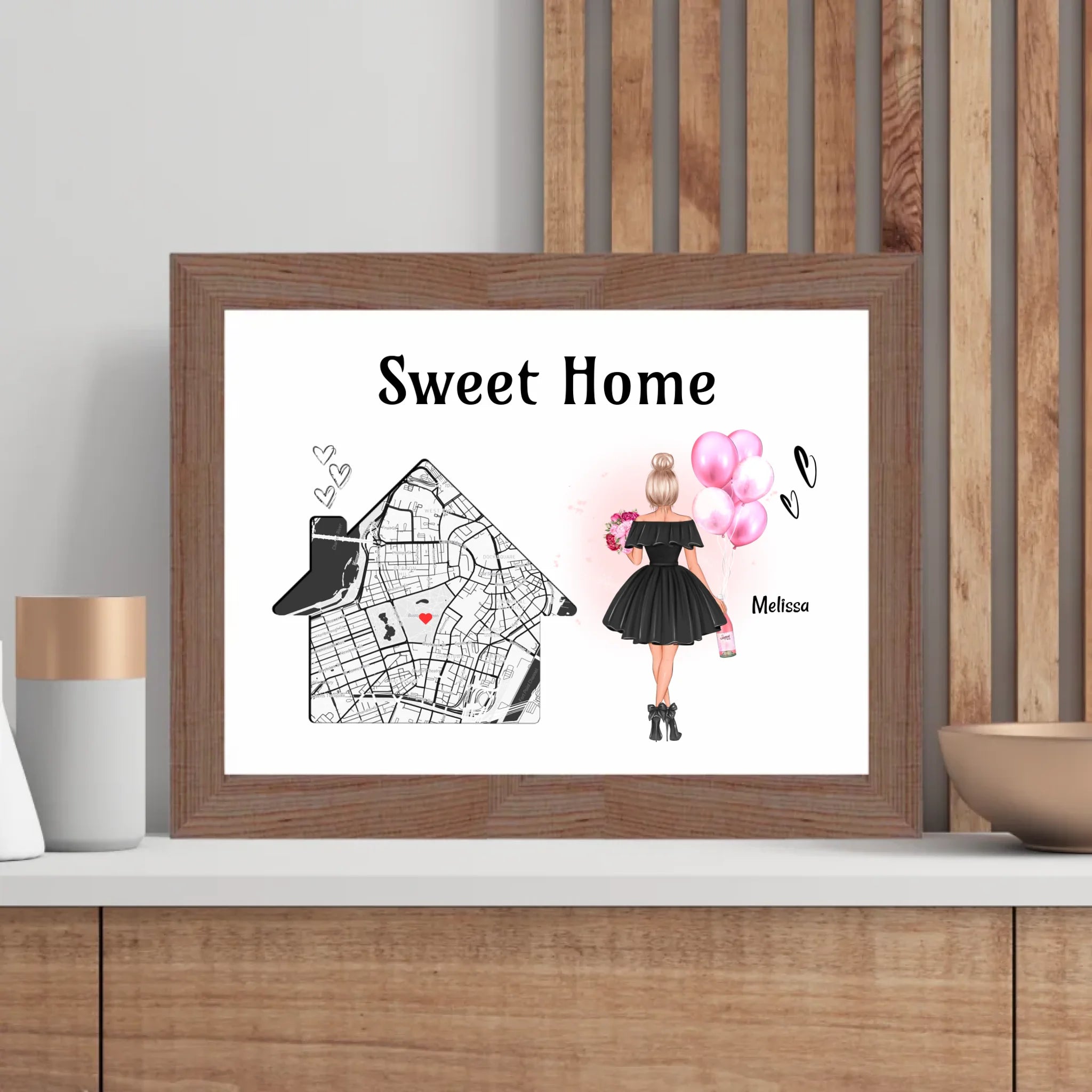 Einzugsgeschenk Frau erste eigene Wohnung & Haus Poster - Cantty