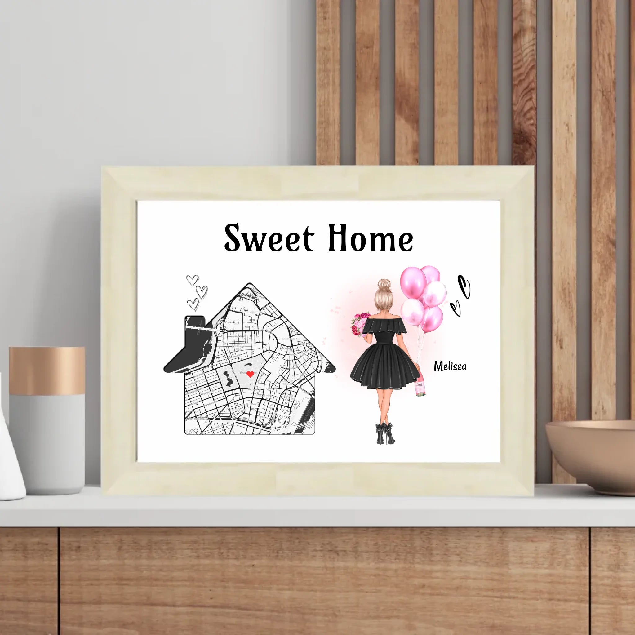 Einzugsgeschenk Frau erste eigene Wohnung & Haus Poster - Cantty