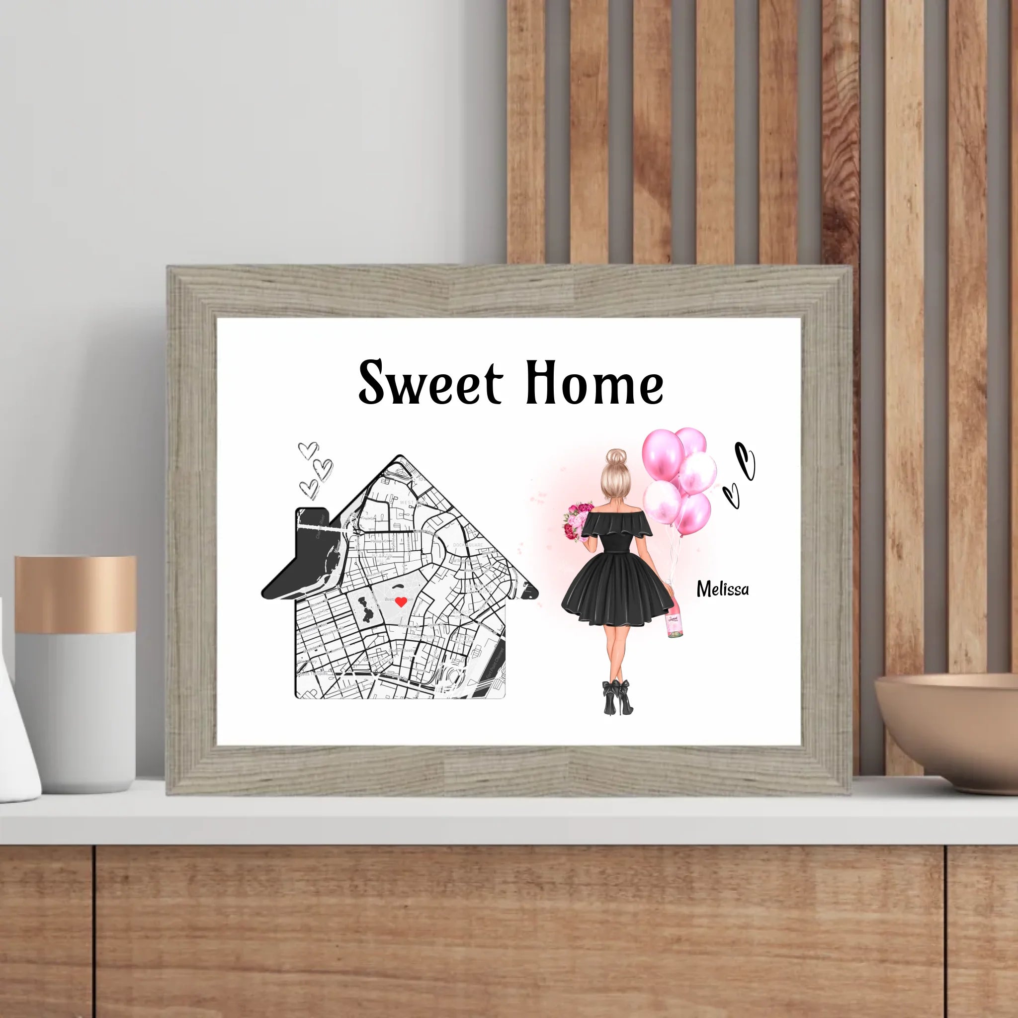 Einzugsgeschenk Frau erste eigene Wohnung & Haus Poster - Cantty
