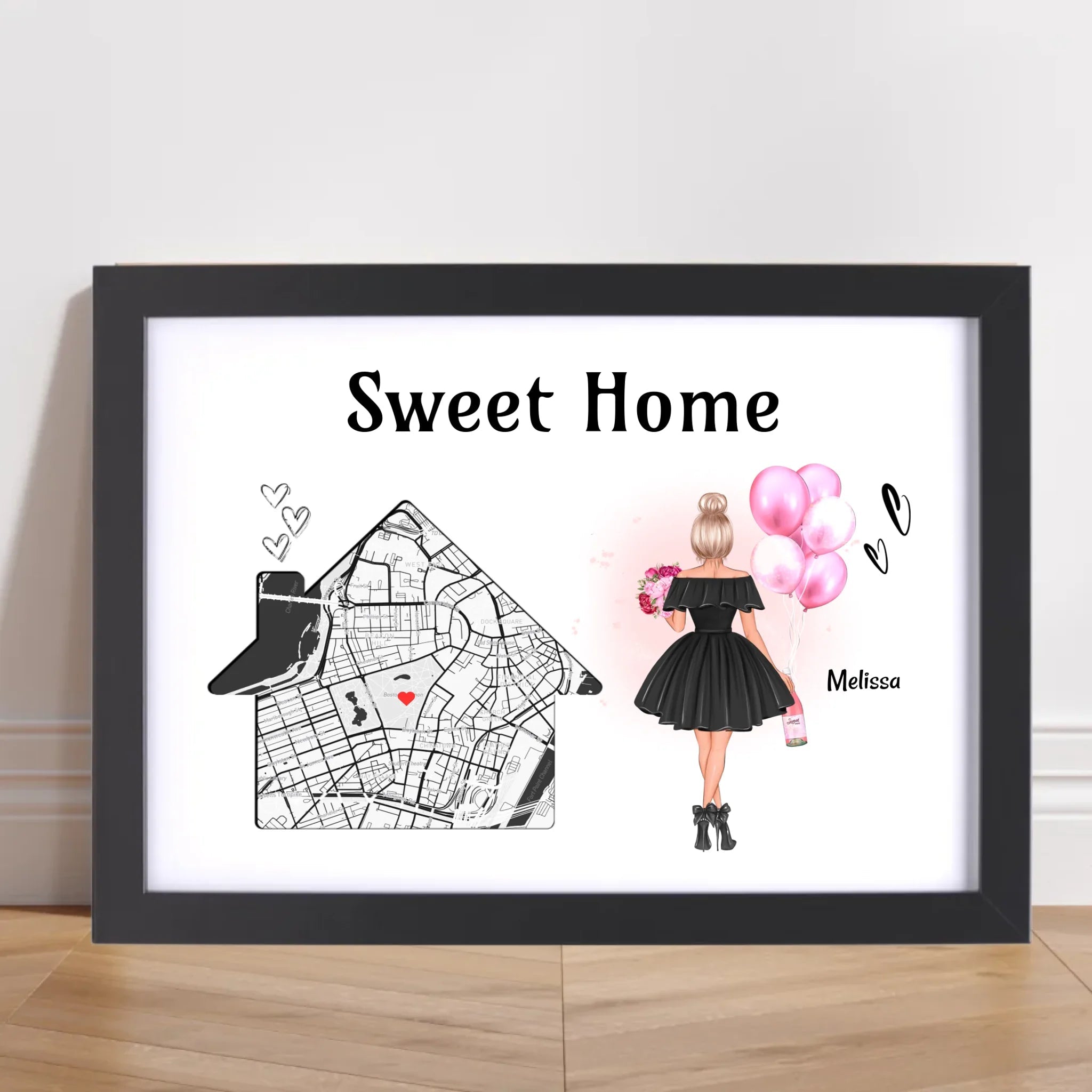 Einzugsgeschenk Frau erste eigene Wohnung & Haus Poster - Cantty
