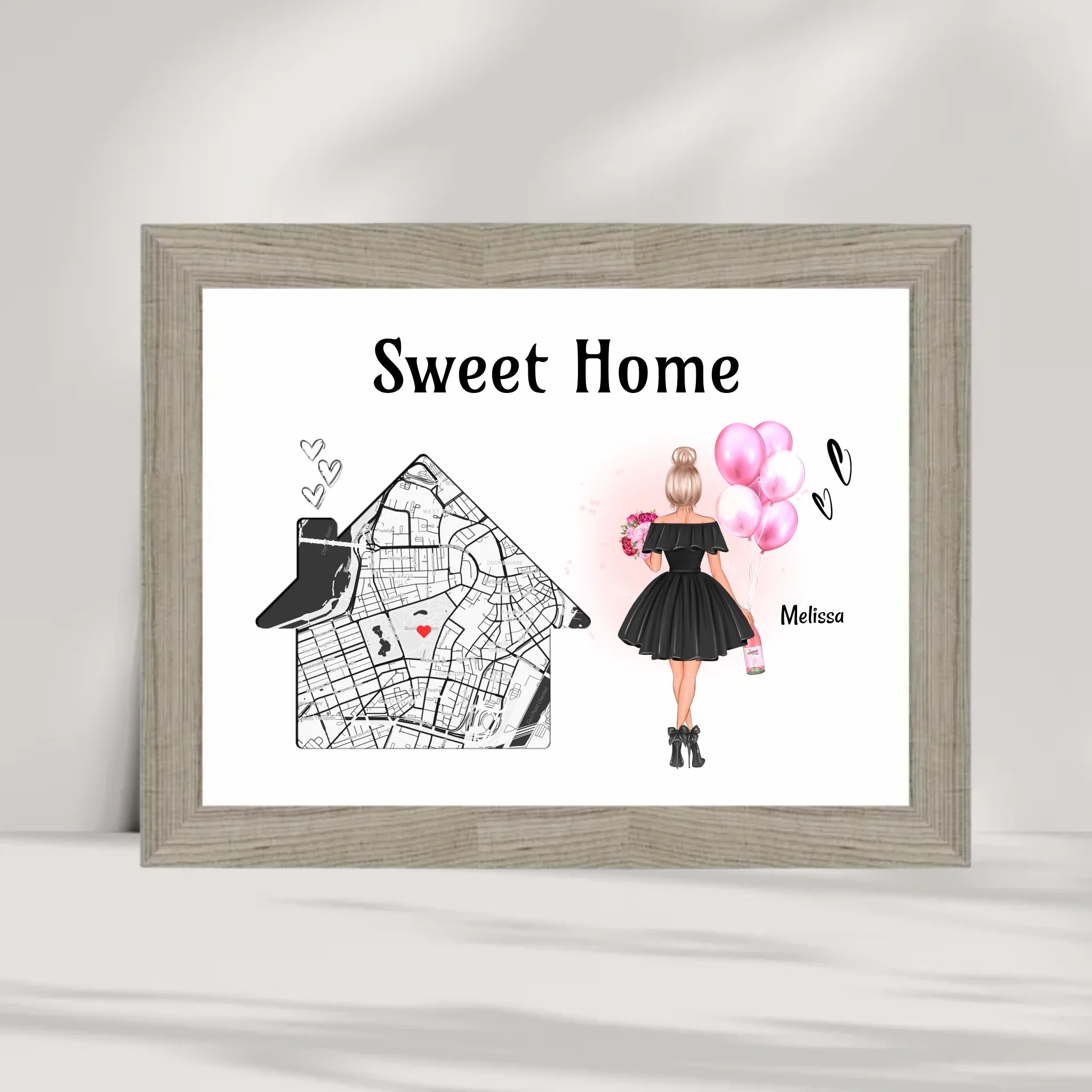 Einzugsgeschenk Frau erste eigene Wohnung & Haus Poster - Cantty