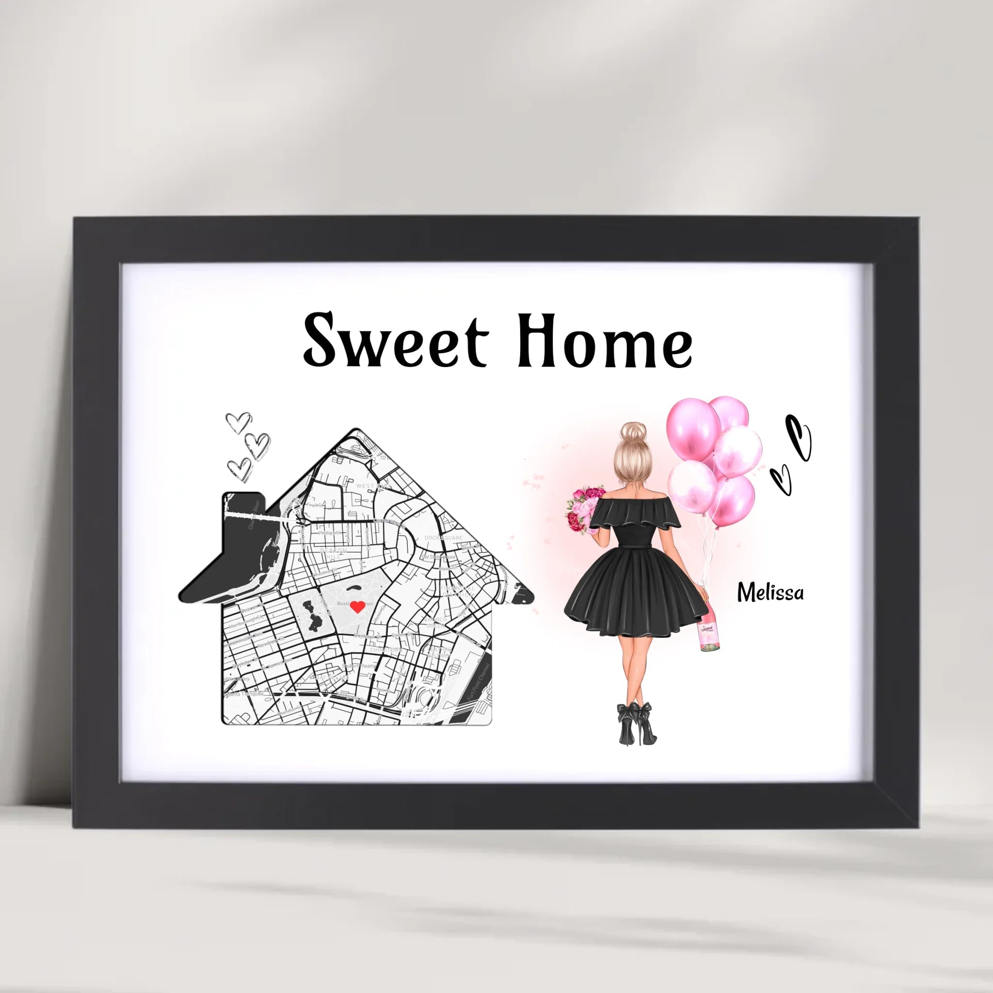 Einzugsgeschenk Frau erste eigene Wohnung & Haus Poster - Cantty