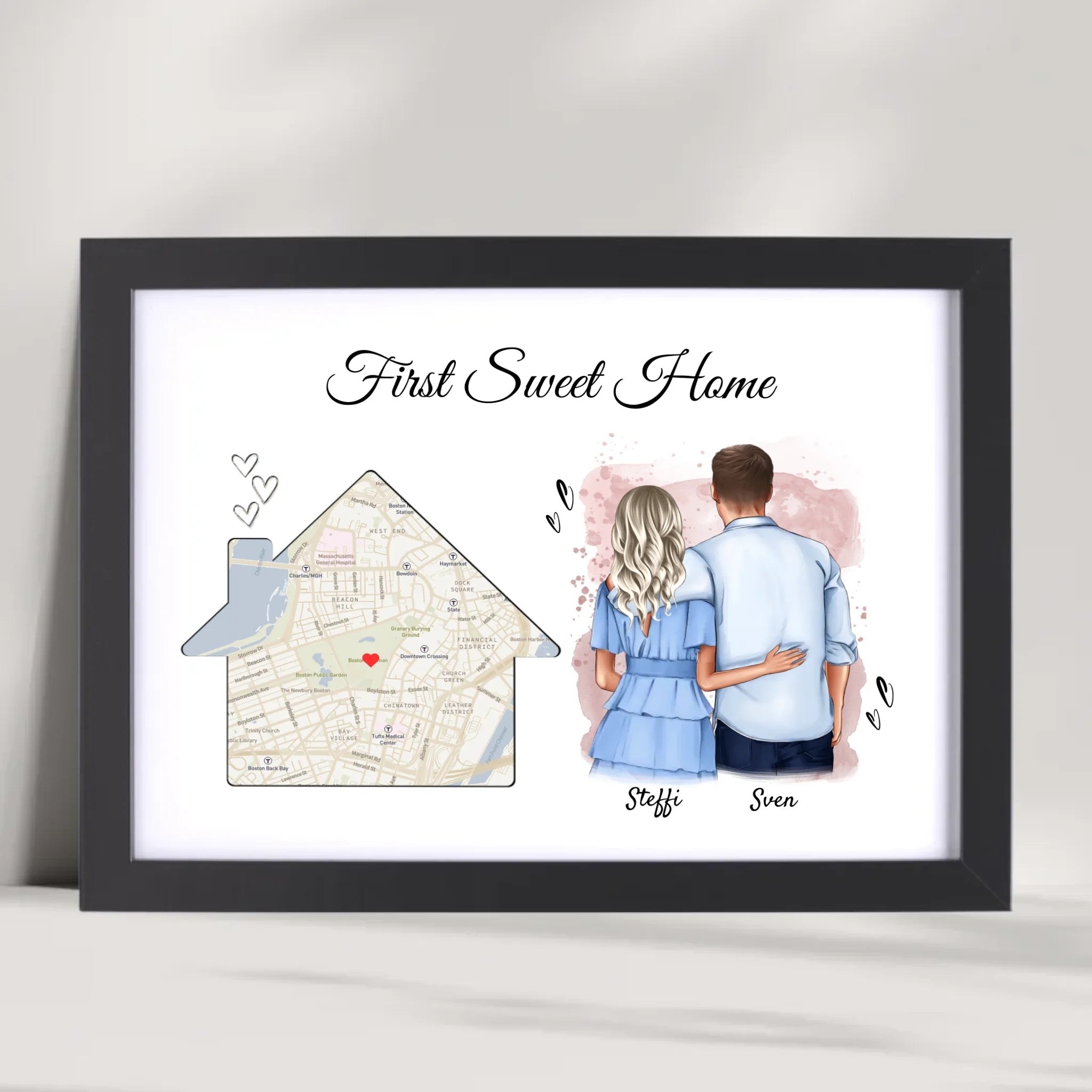 Erste gemeinsame Wohnung Einzugsgeschenk Paar Poster - Cantty