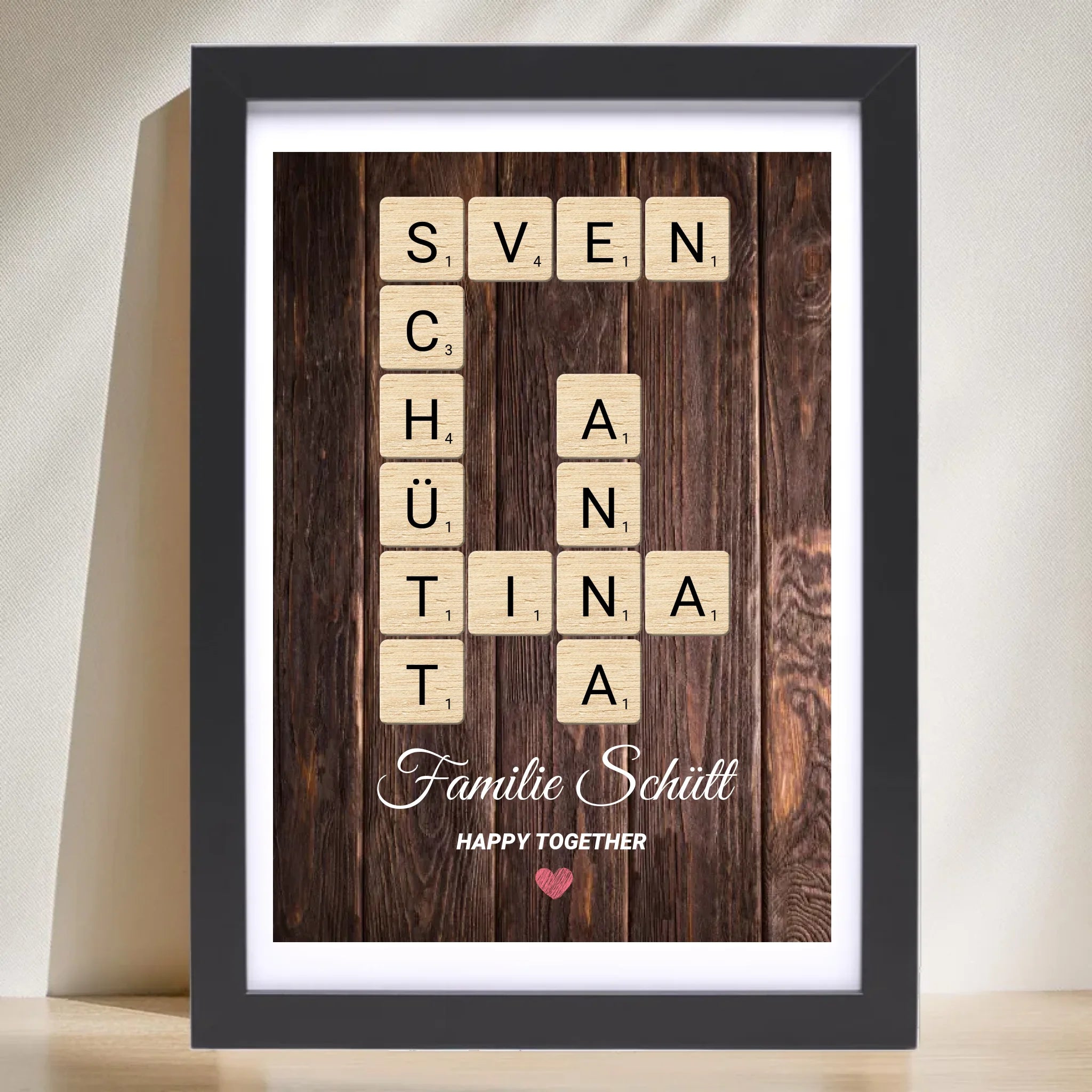 Familie Name Geschenk Poster personalisierbar - Cantty