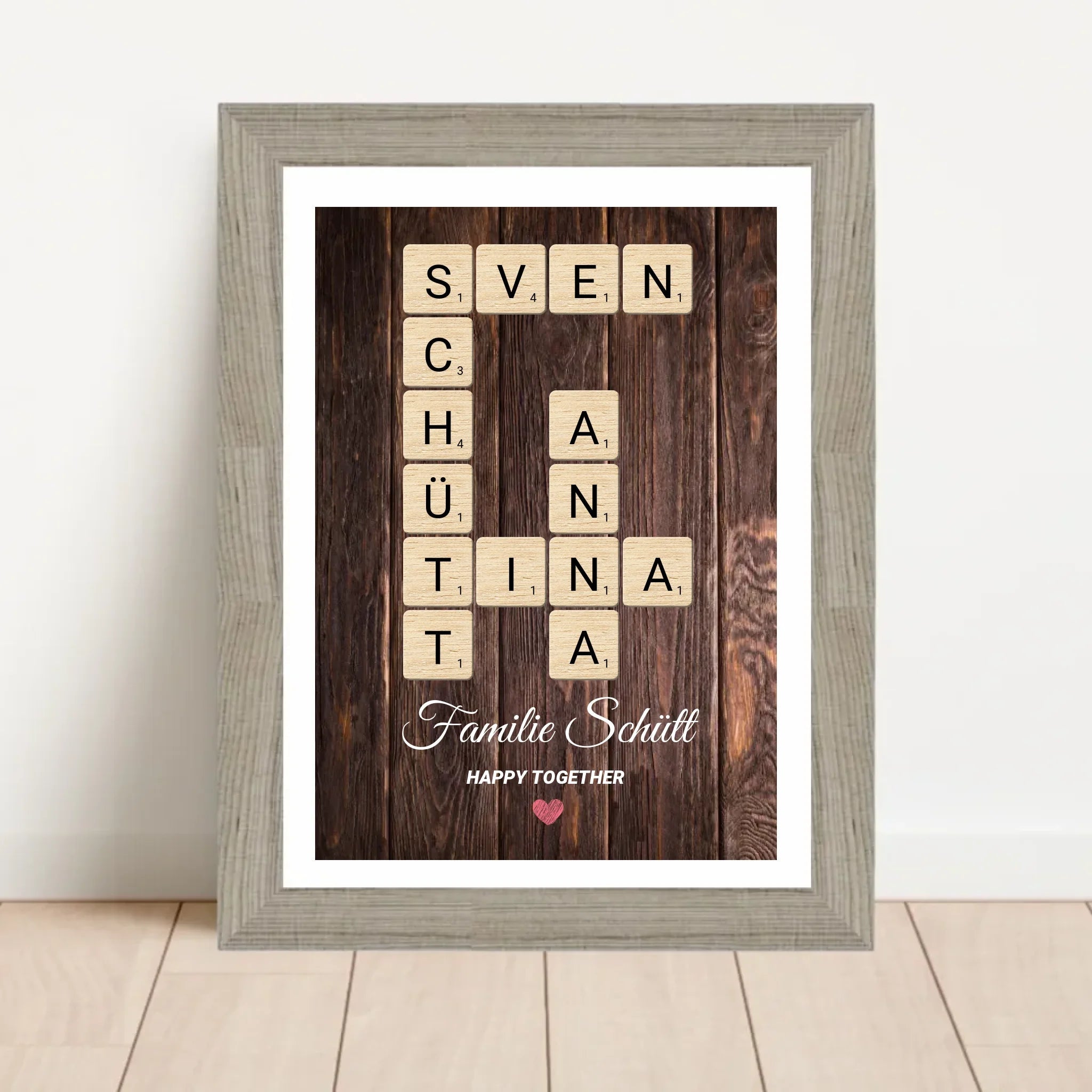 Familie Name Geschenk Poster personalisierbar - Cantty