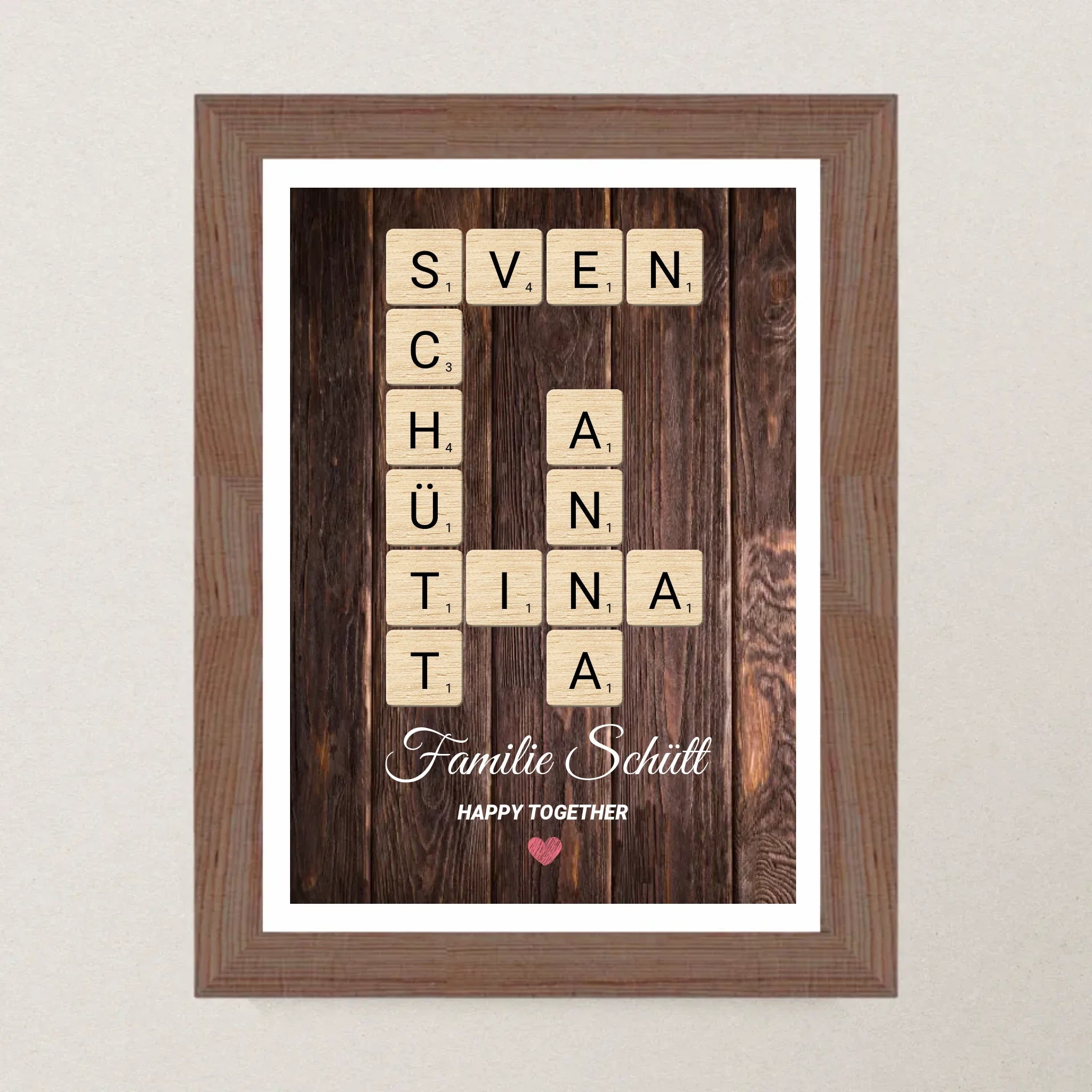 Familie Name Geschenk Poster personalisierbar - Cantty