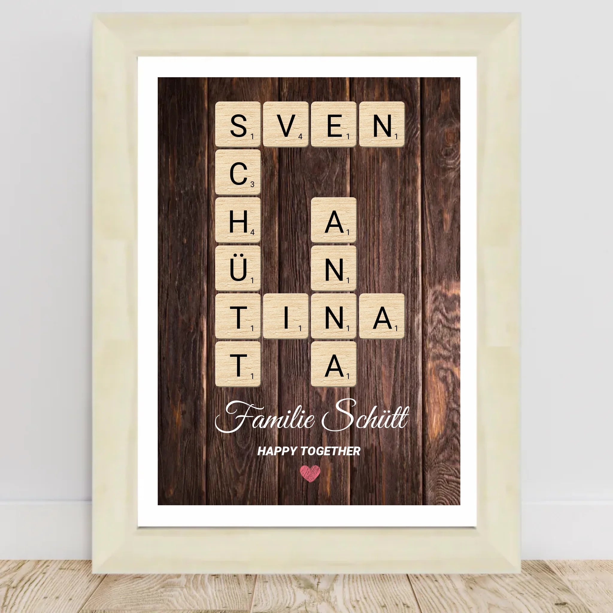 Familie Name Geschenk Poster personalisierbar - Cantty
