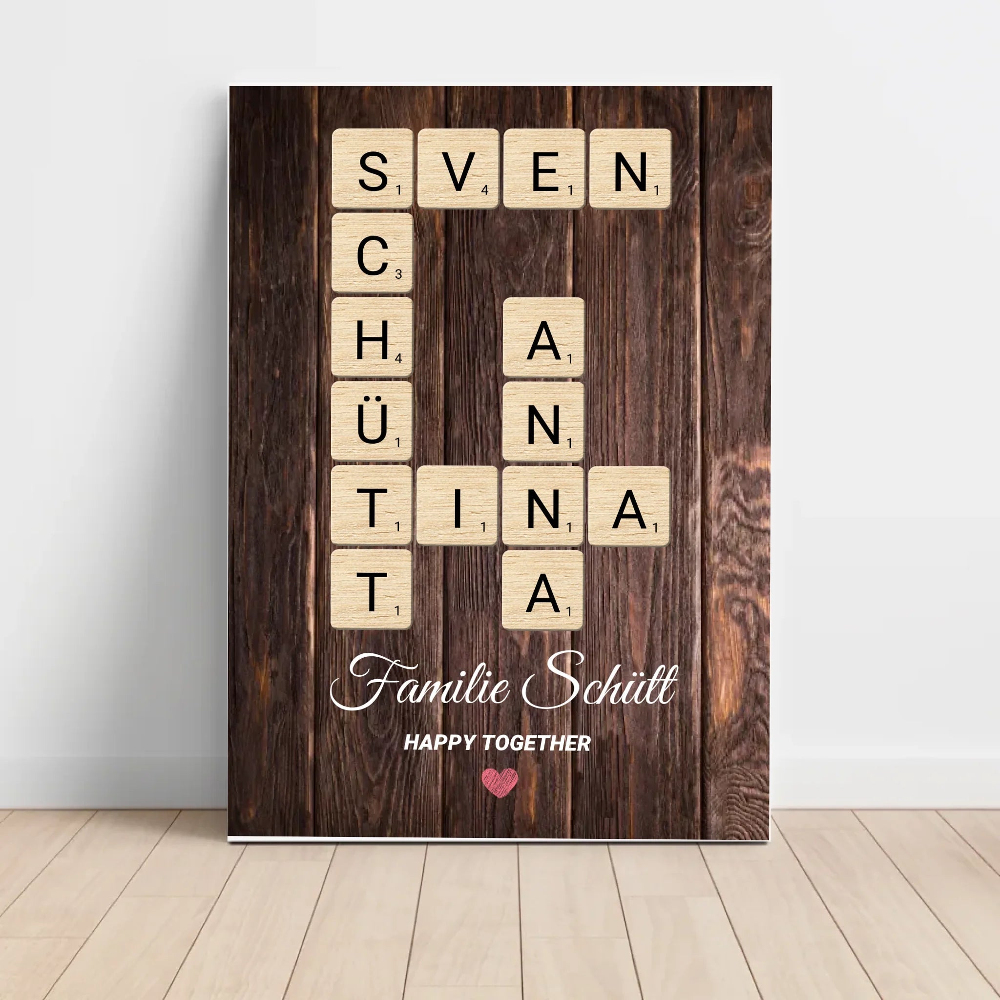 Familie Name Geschenk Poster personalisierbar - Cantty