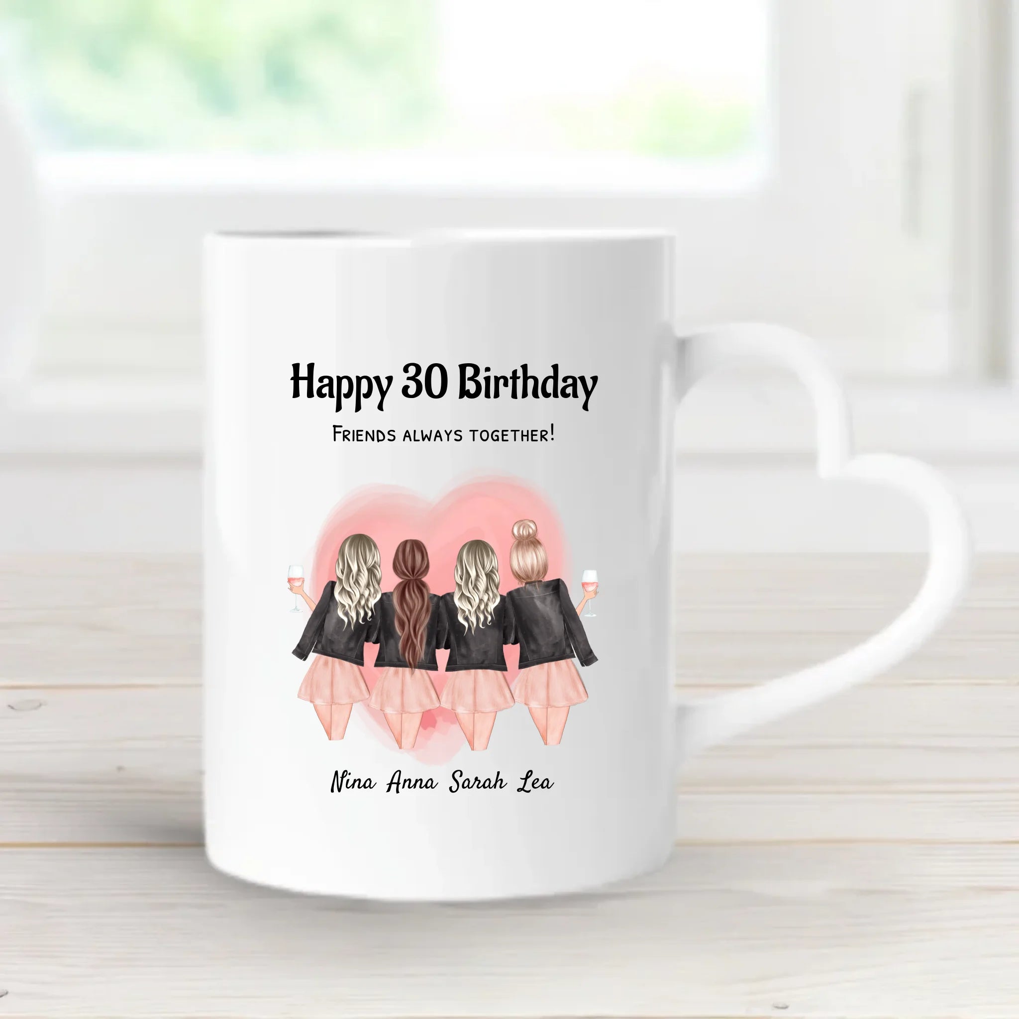 Geschenk 4 Freundinnen Tasse Geburtstag - Cantty