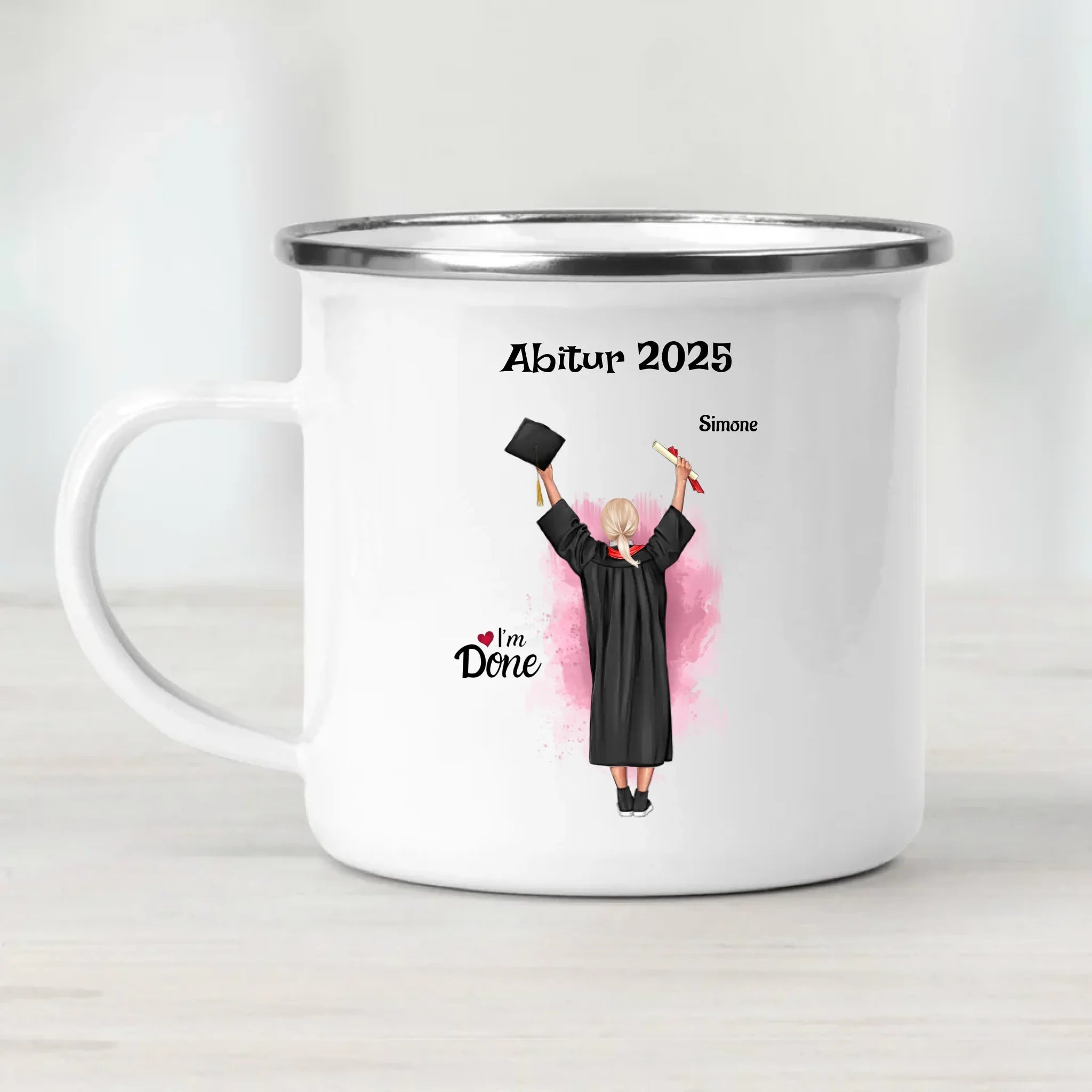 Geschenk Abitur Abschlussprüfung bestanden Tasse personalisiert - Cantty