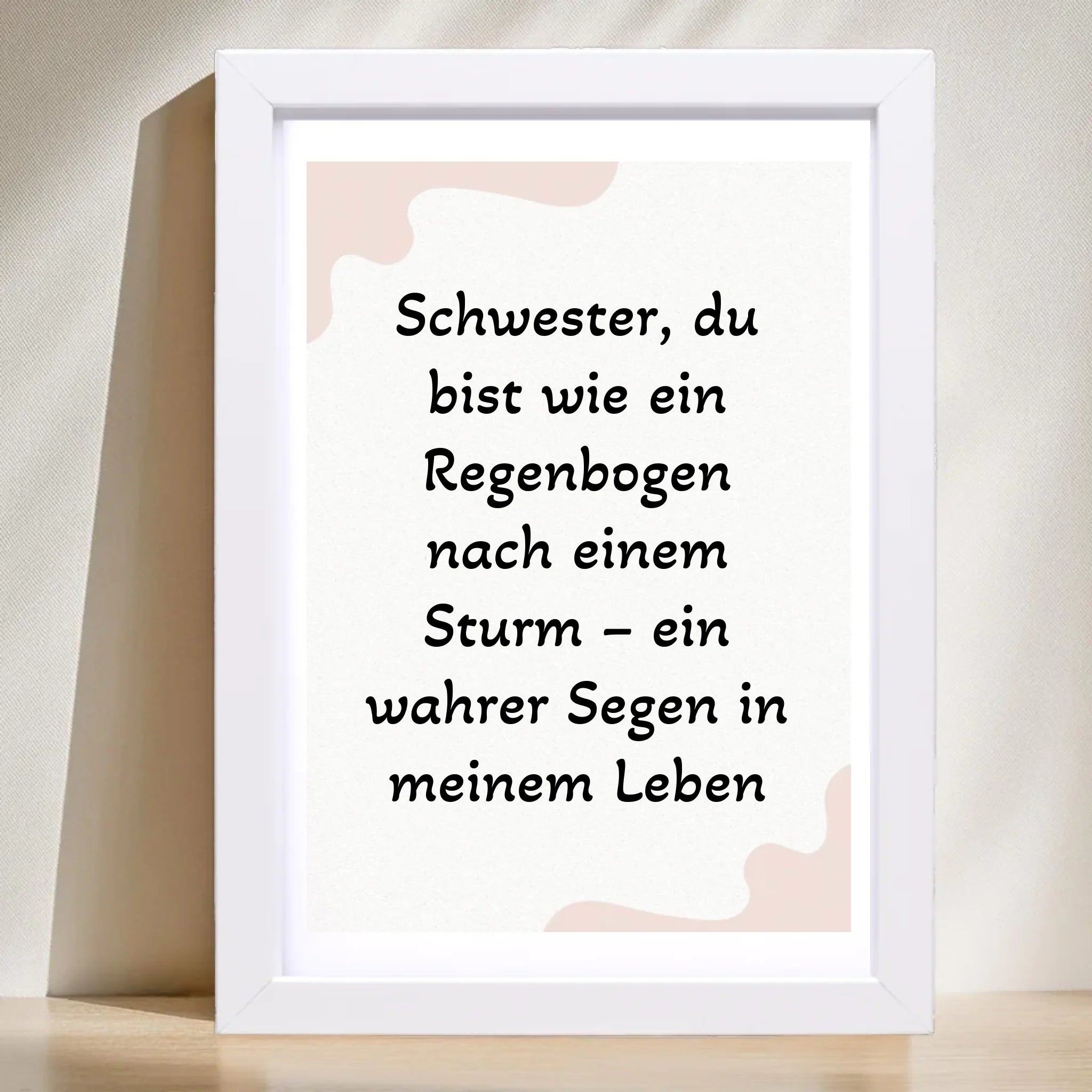 Geschenk für Schwester Poster mit Spruch - Cantty