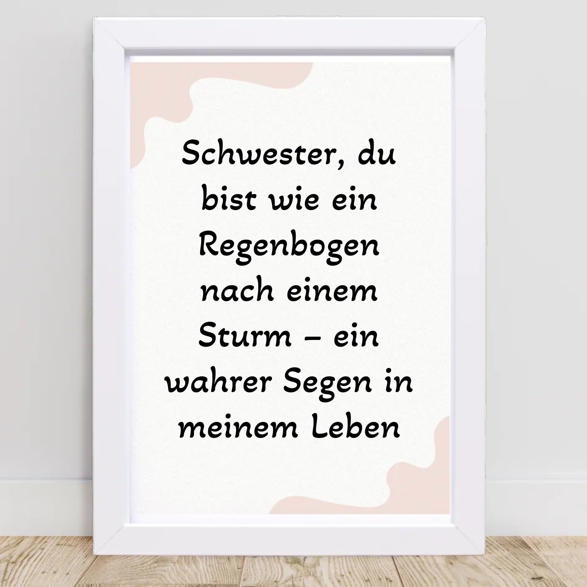 Geschenk für Schwester Poster mit Spruch - Cantty