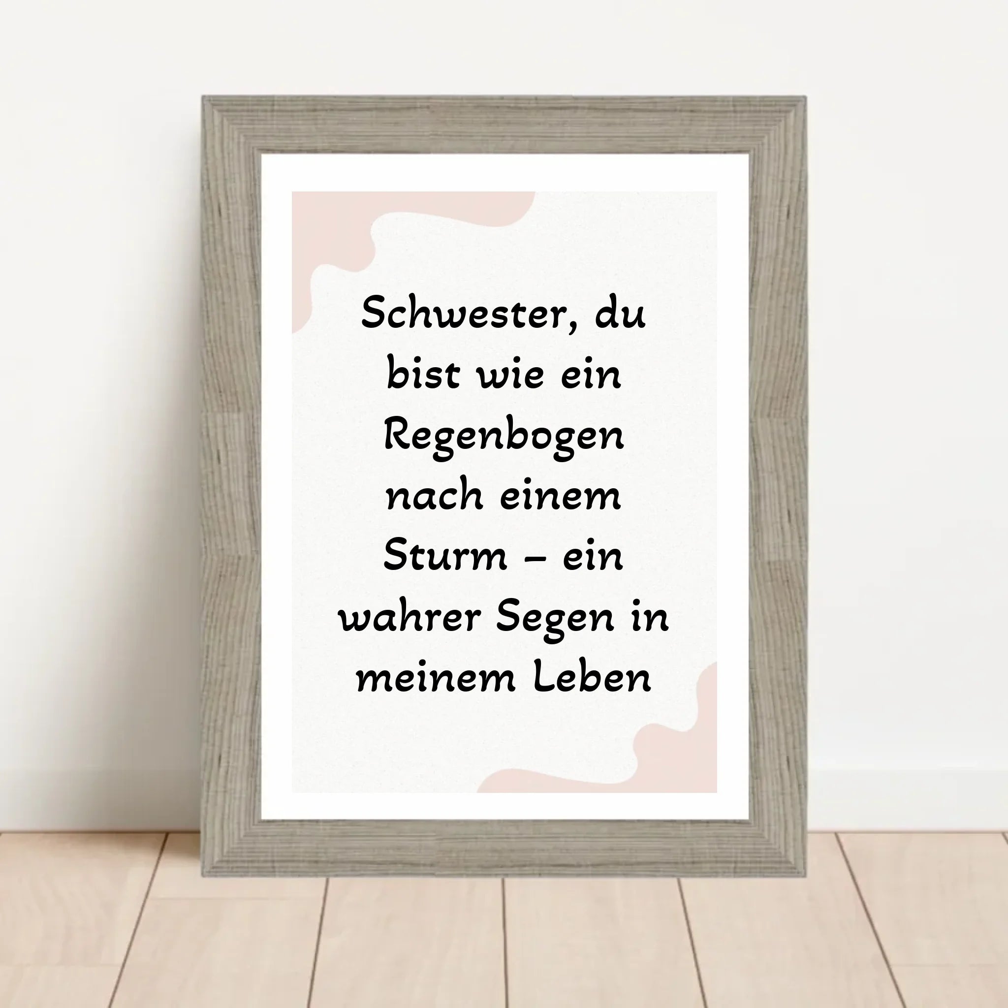 Geschenk für Schwester Poster mit Spruch - Cantty