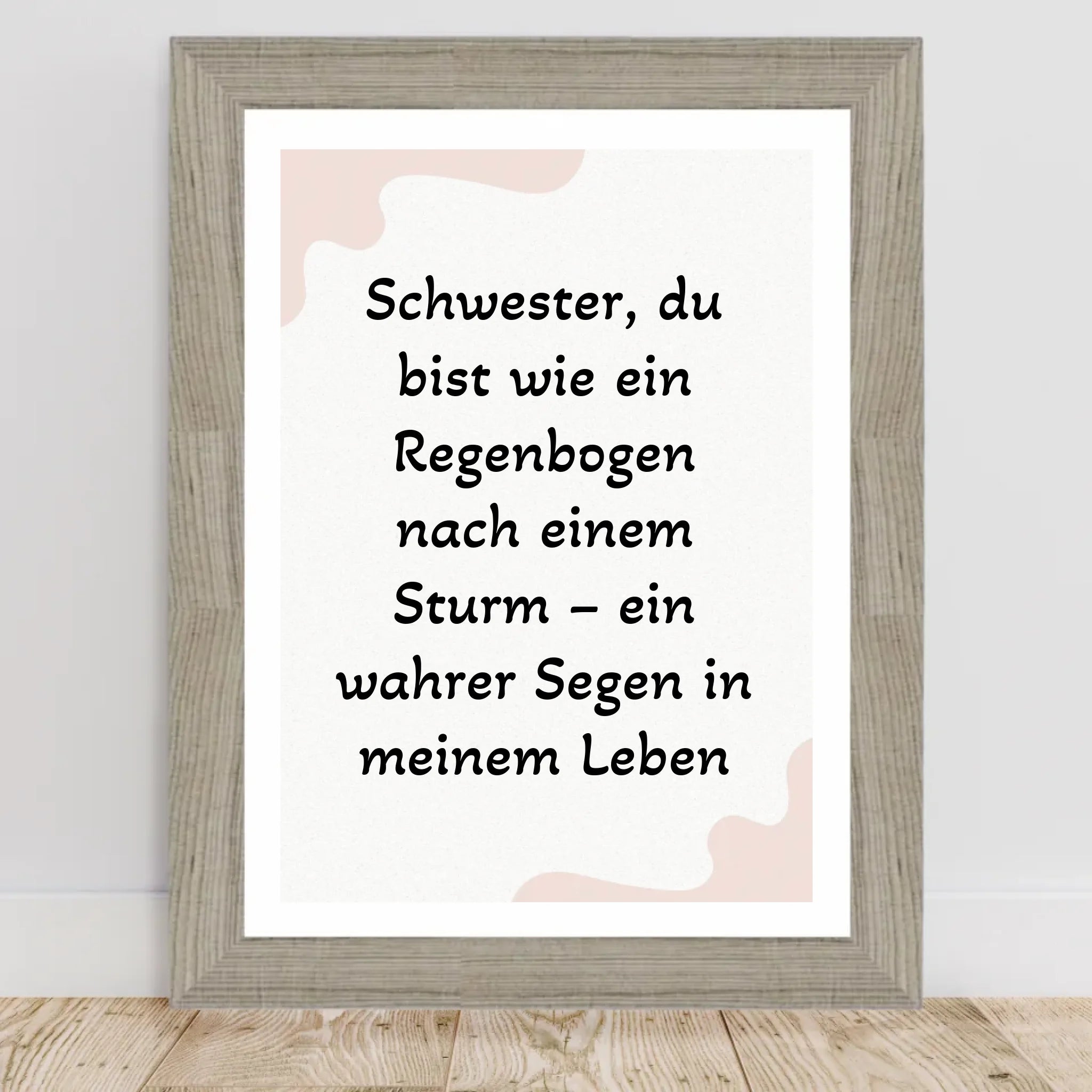Geschenk für Schwester Poster mit Spruch - Cantty