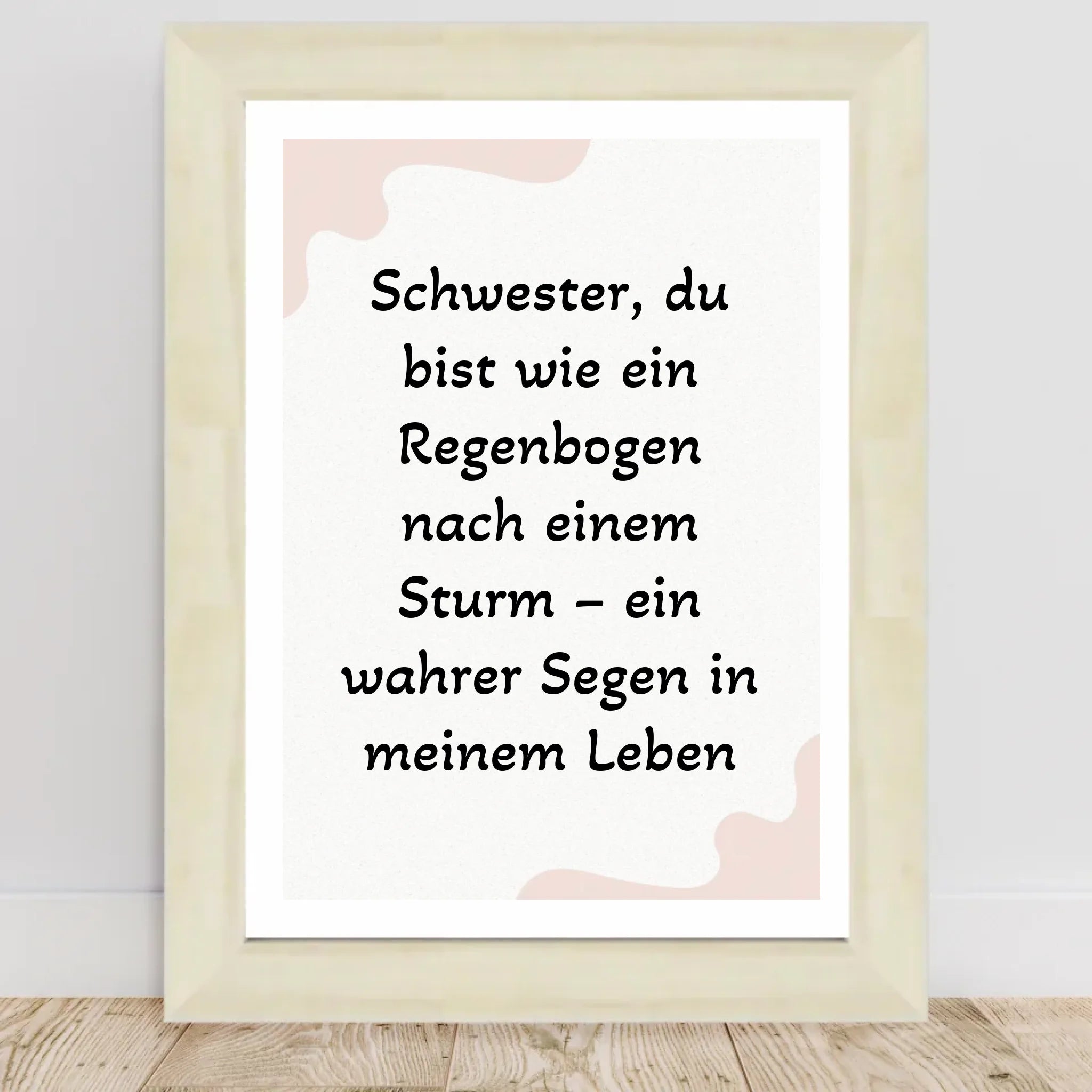 Geschenk für Schwester Poster mit Spruch - Cantty
