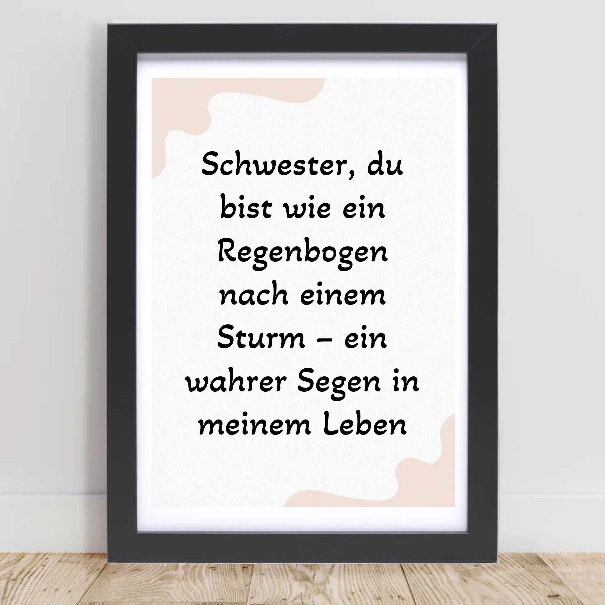 Geschenk für Schwester Poster mit Spruch - Cantty