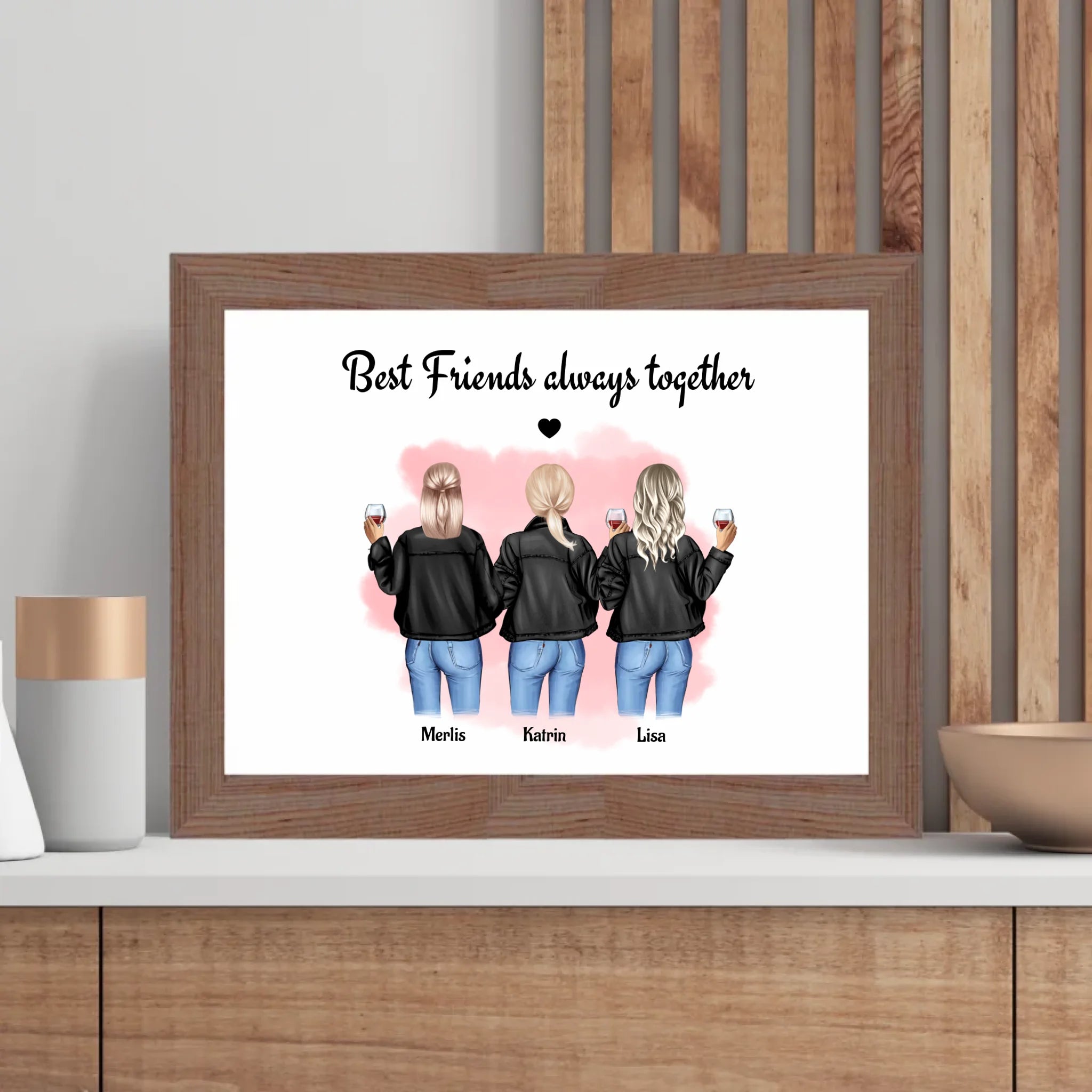Geschenk Poster für 3 Freundinnen gestalten - Cantty