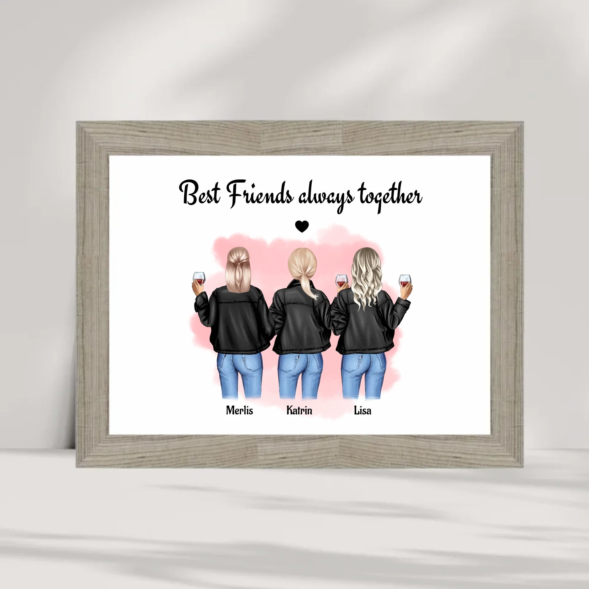 Geschenk Poster für 3 Freundinnen gestalten - Cantty