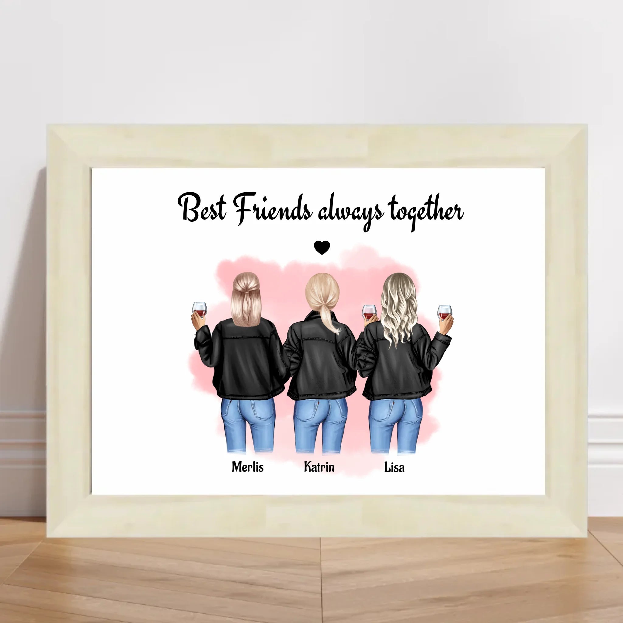 Geschenk Poster für 3 Freundinnen gestalten - Cantty