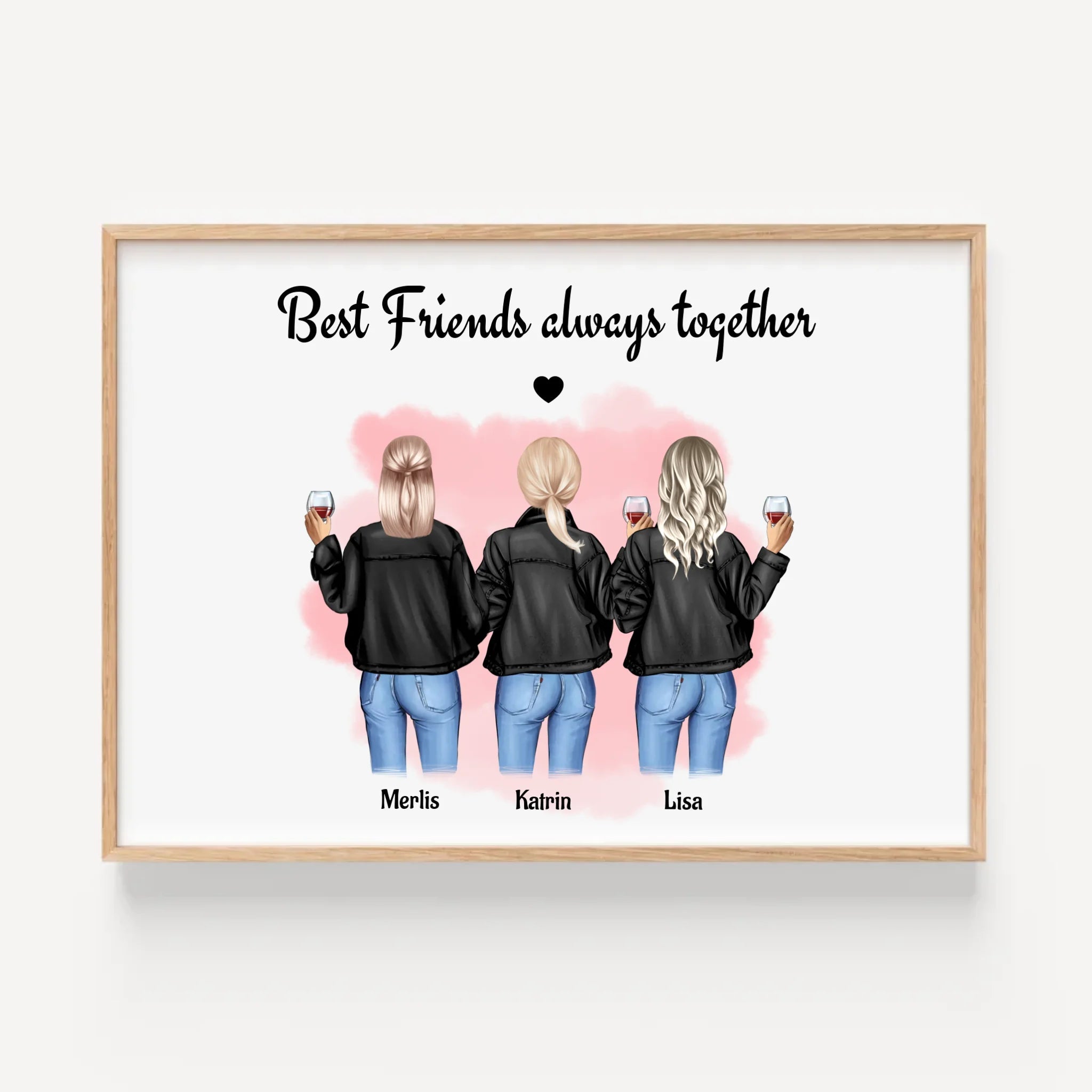 Geschenk Poster für 3 Freundinnen gestalten - Cantty