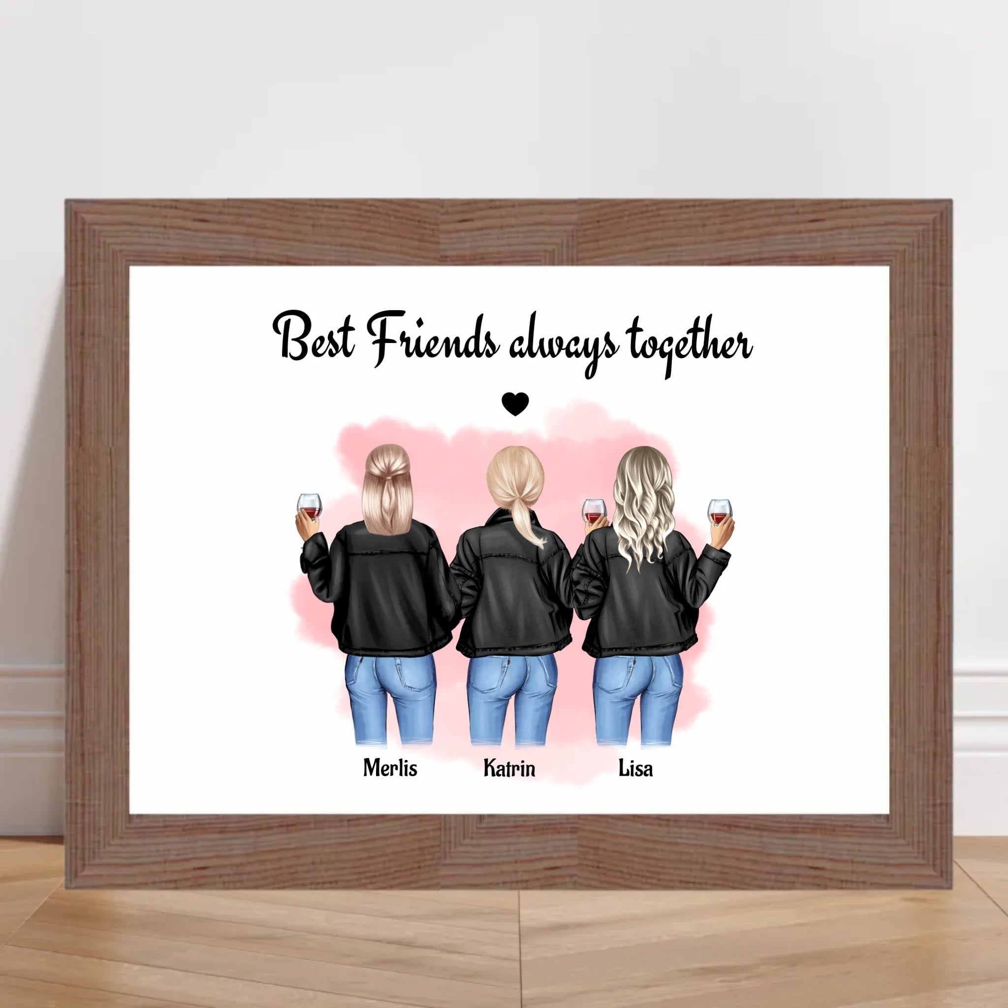 Geschenk Poster für 3 Freundinnen gestalten - Cantty