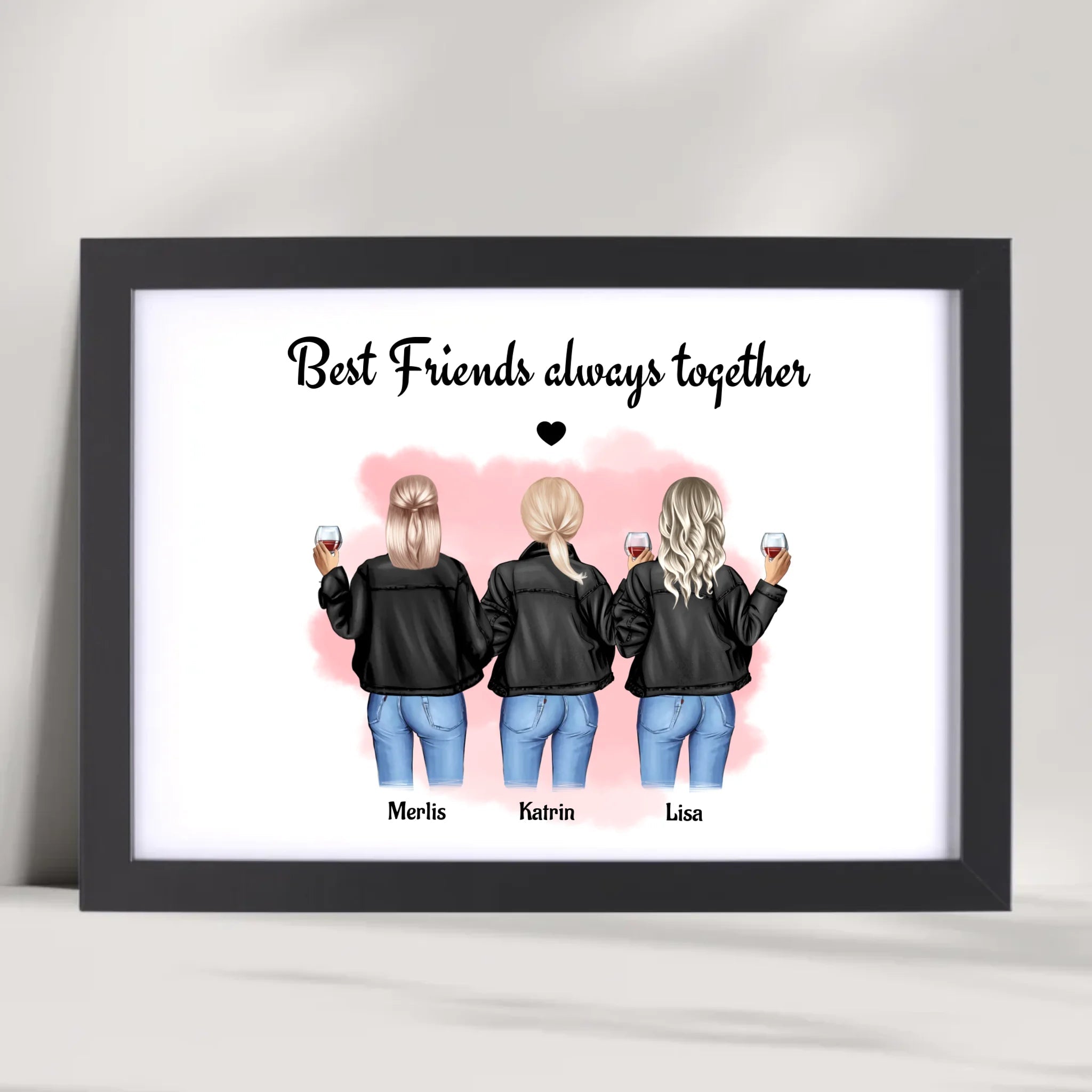 Geschenk Poster für 3 Freundinnen gestalten - Cantty