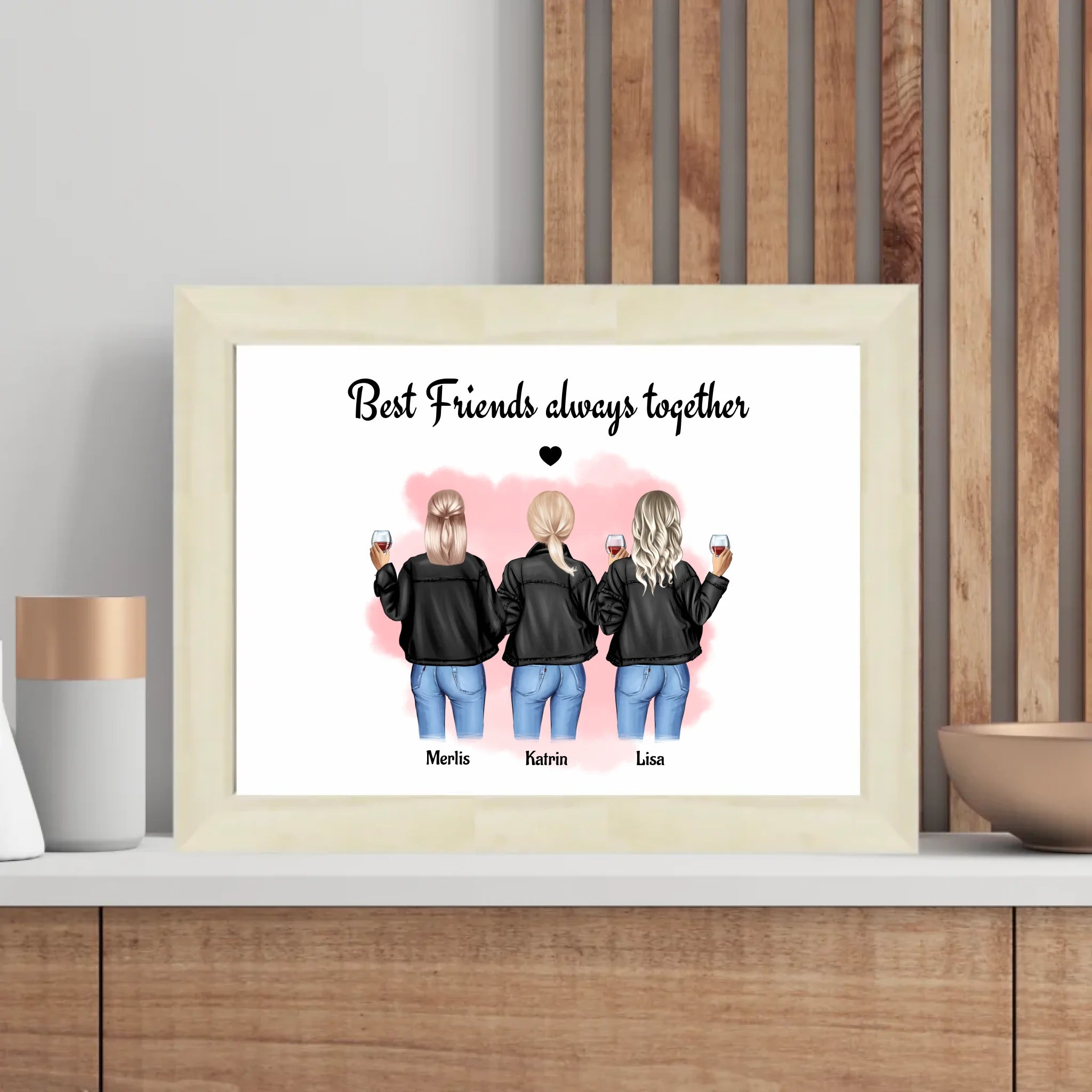 Geschenk Poster für 3 Freundinnen gestalten - Cantty
