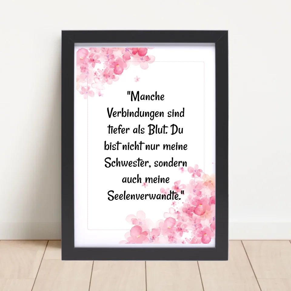 Geschenk Spruch Poster für Schwester selber gestalten - Cantty