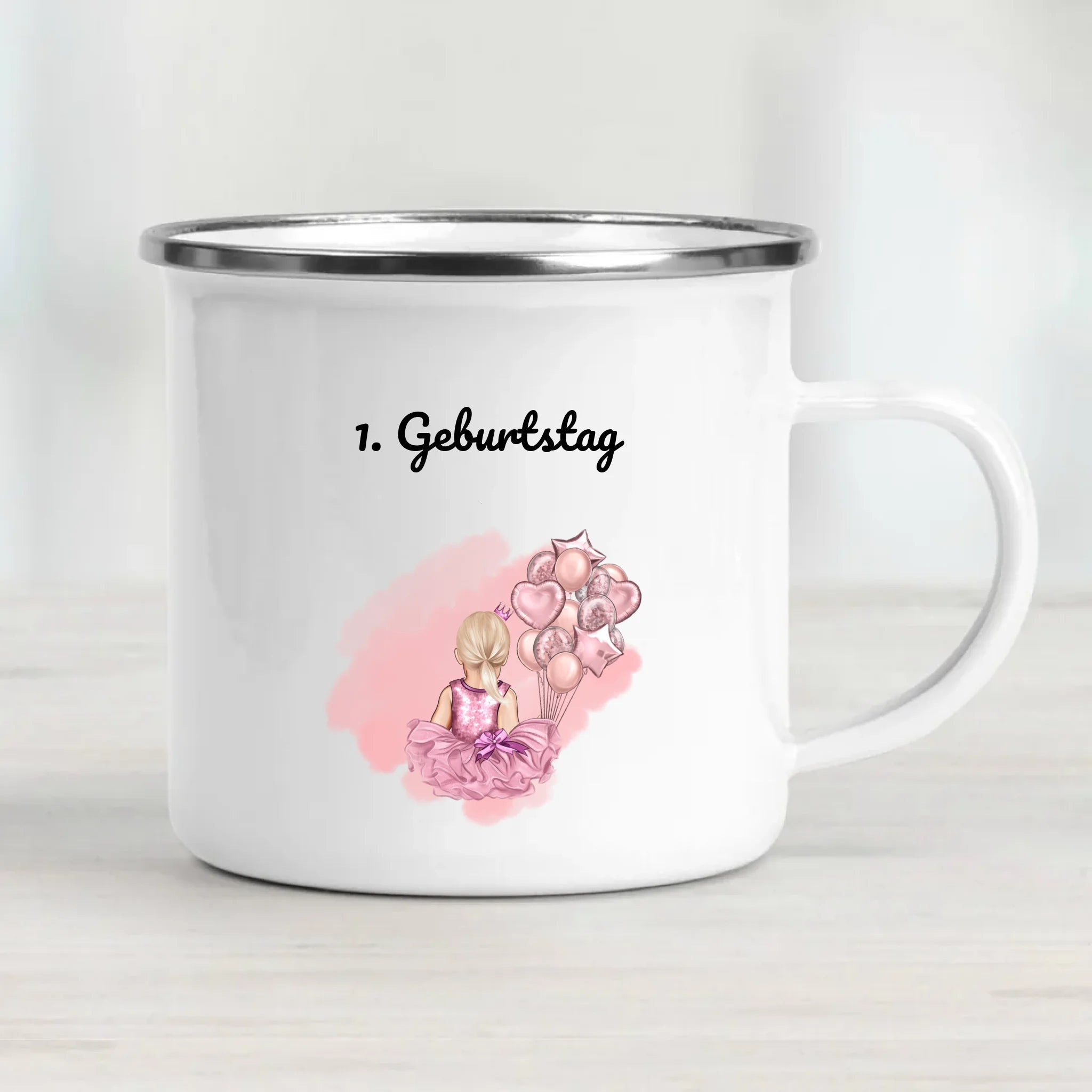 Geschenk Tasse 1 Geburtstag Mädchen personalisiert - Cantty