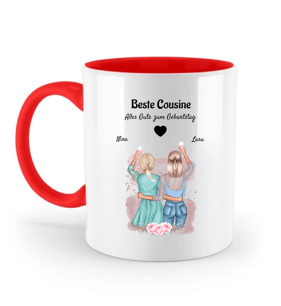 Geschenk Tasse für Cousine personalisiert - Cantty