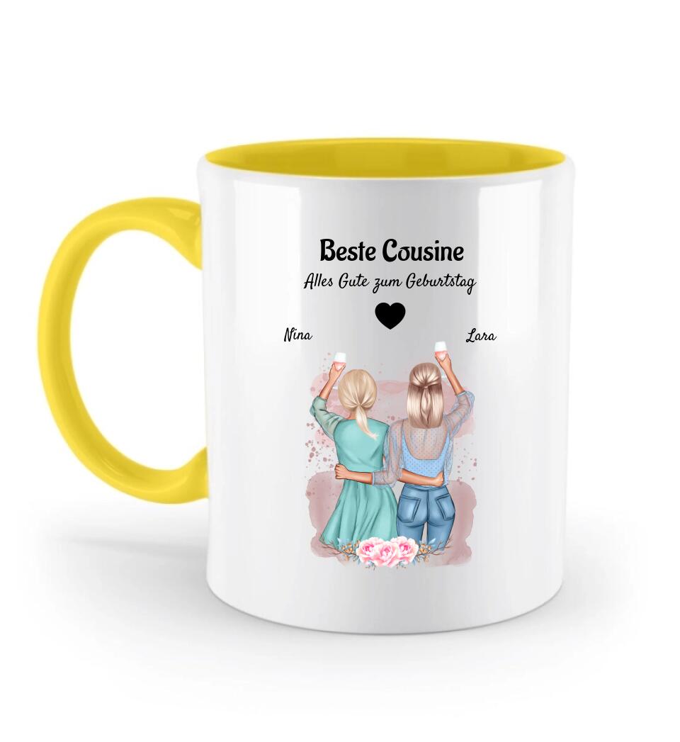 Geschenk Tasse für Cousine personalisiert - Cantty