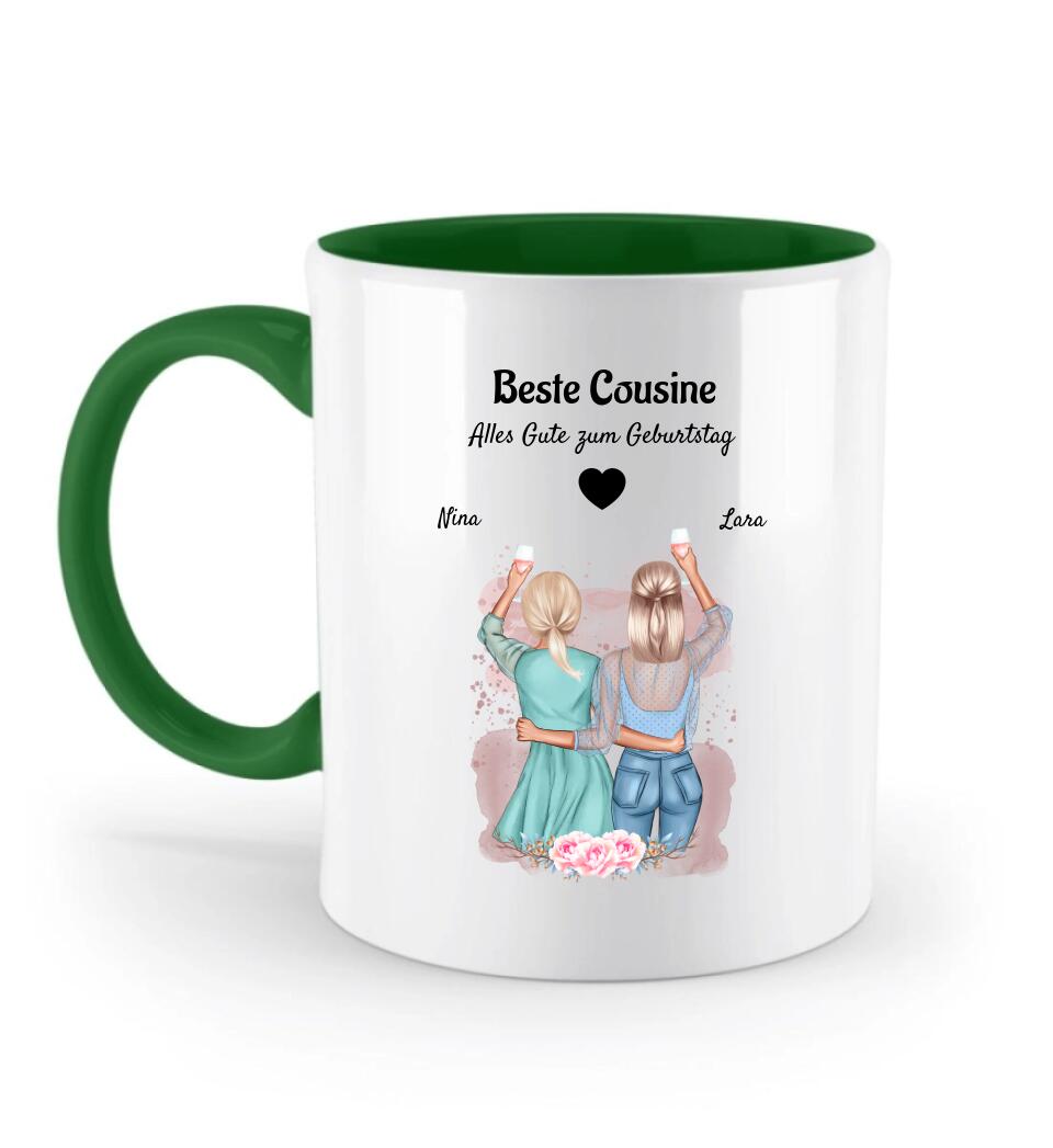 Geschenk Tasse für Cousine personalisiert - Cantty