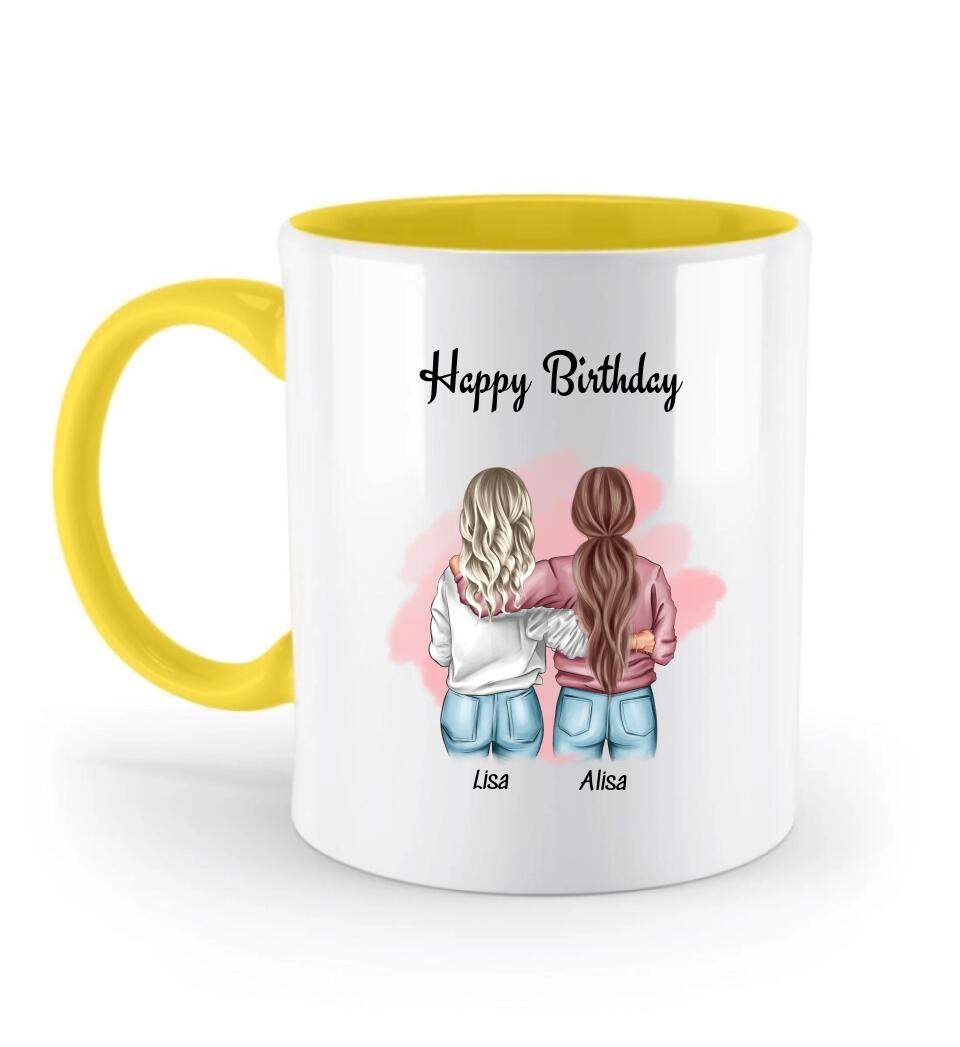 Geschenk Tasse mit Geburtstagswünsche Frauen Freundschaft - Cantty