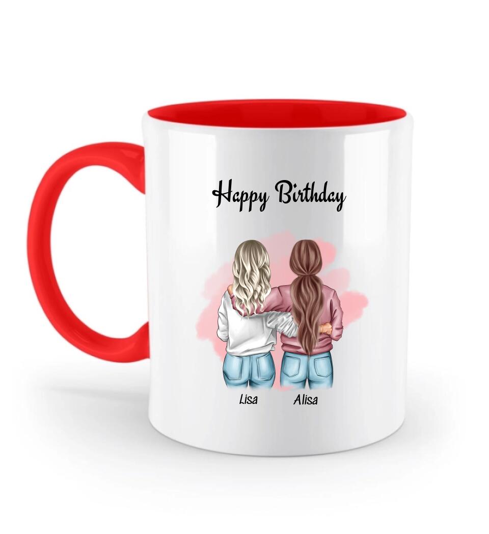 Geschenk Tasse mit Geburtstagswünsche Frauen Freundschaft - Cantty