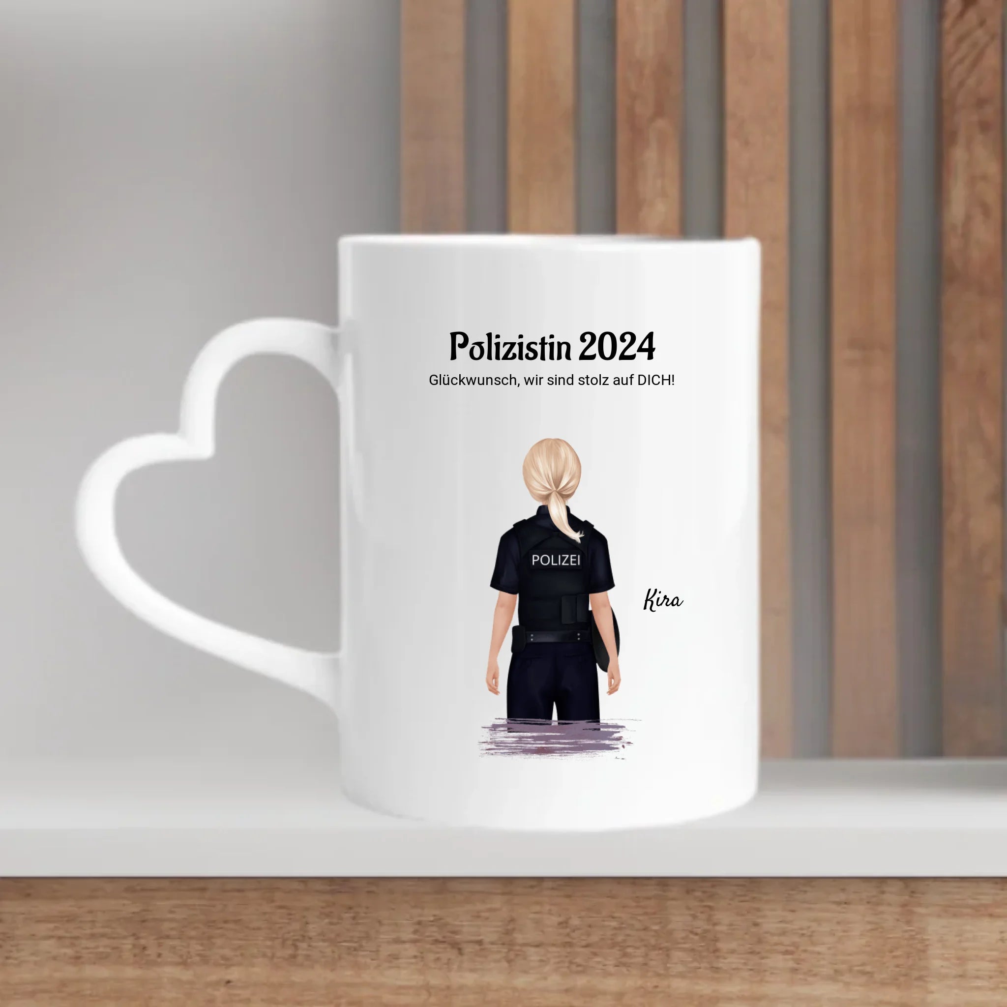 Geschenk Tasse zur bestandenen Prüfung Polizistin - Cantty