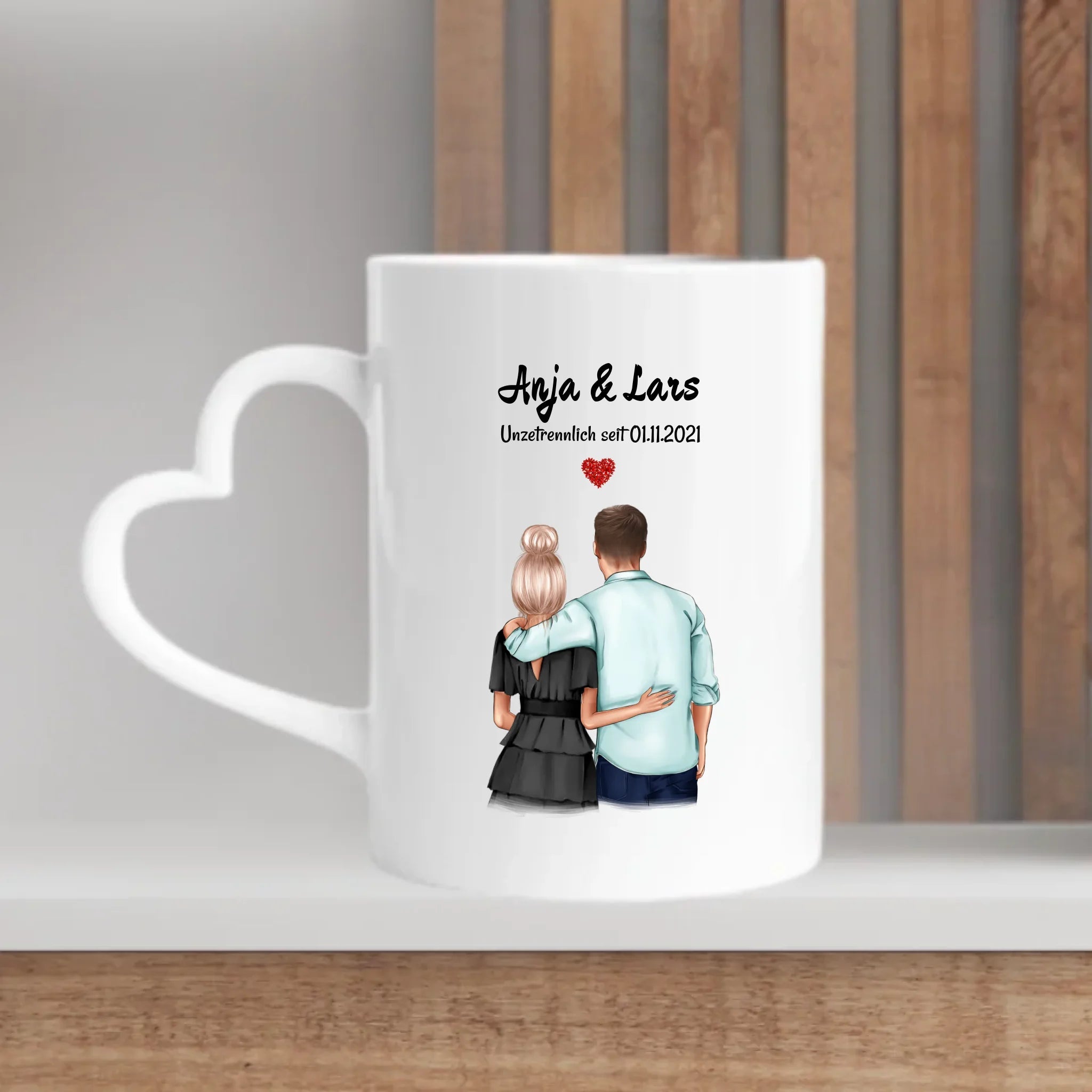 Jahrestag Geschenk Freund Freundin Tasse personalisiert - Cantty