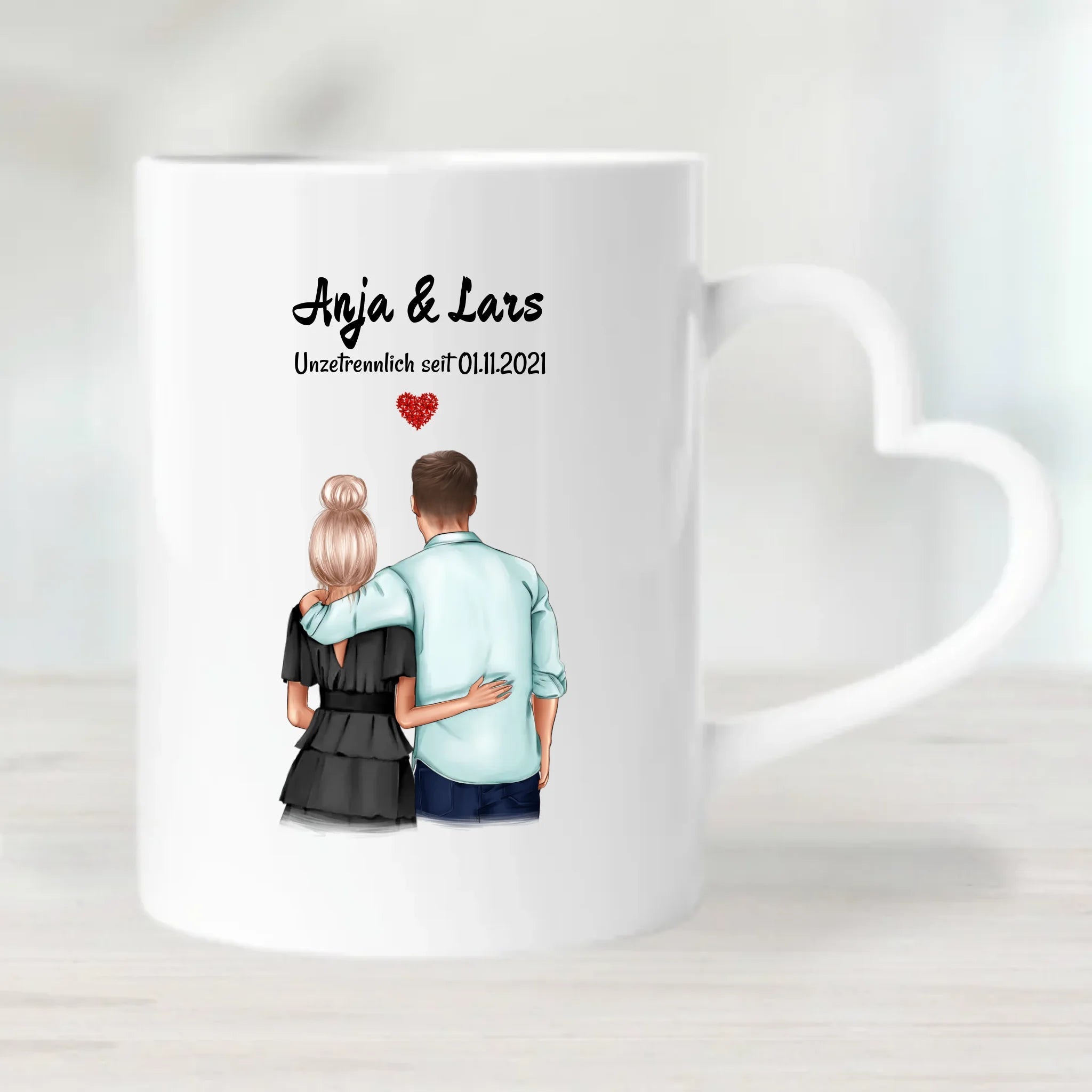 Jahrestag Geschenk Freund Freundin Tasse personalisiert - Cantty