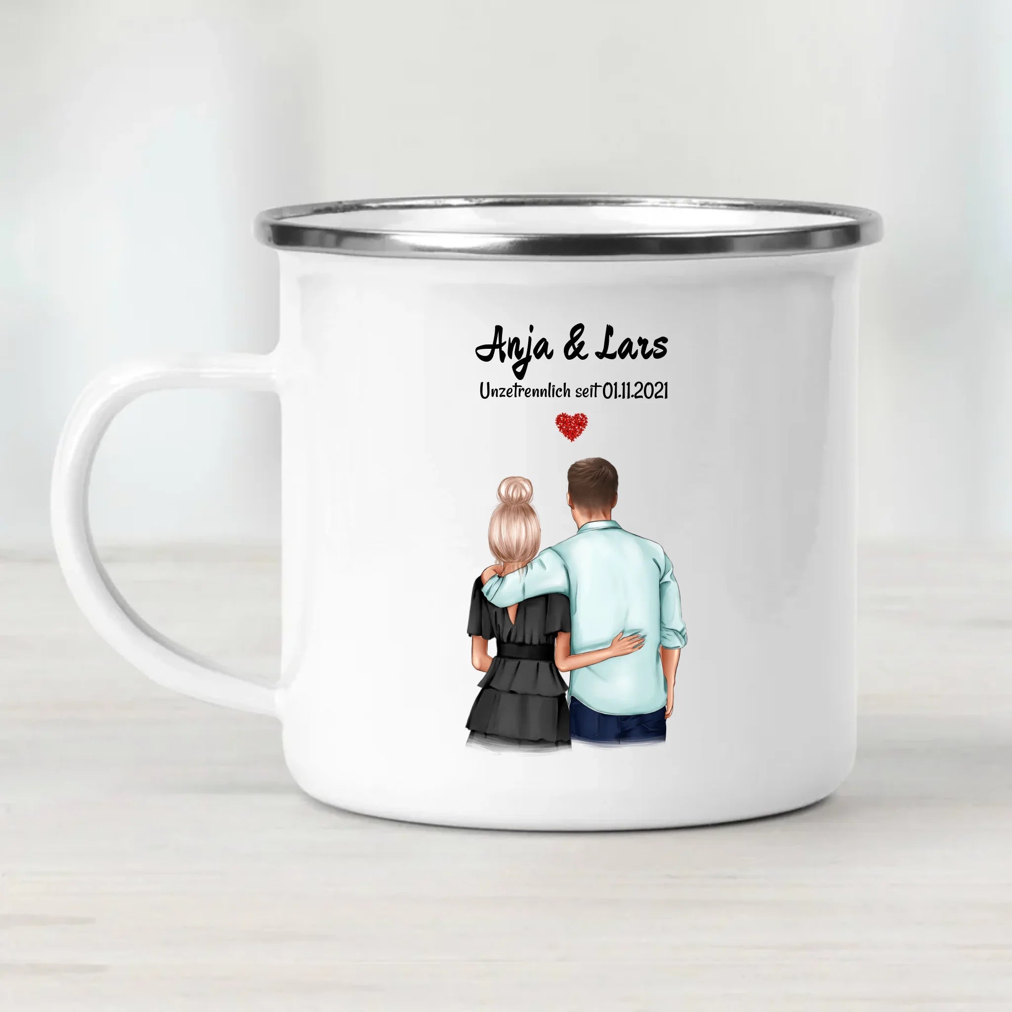 Jahrestag Geschenk Freund Freundin Tasse personalisiert - Cantty