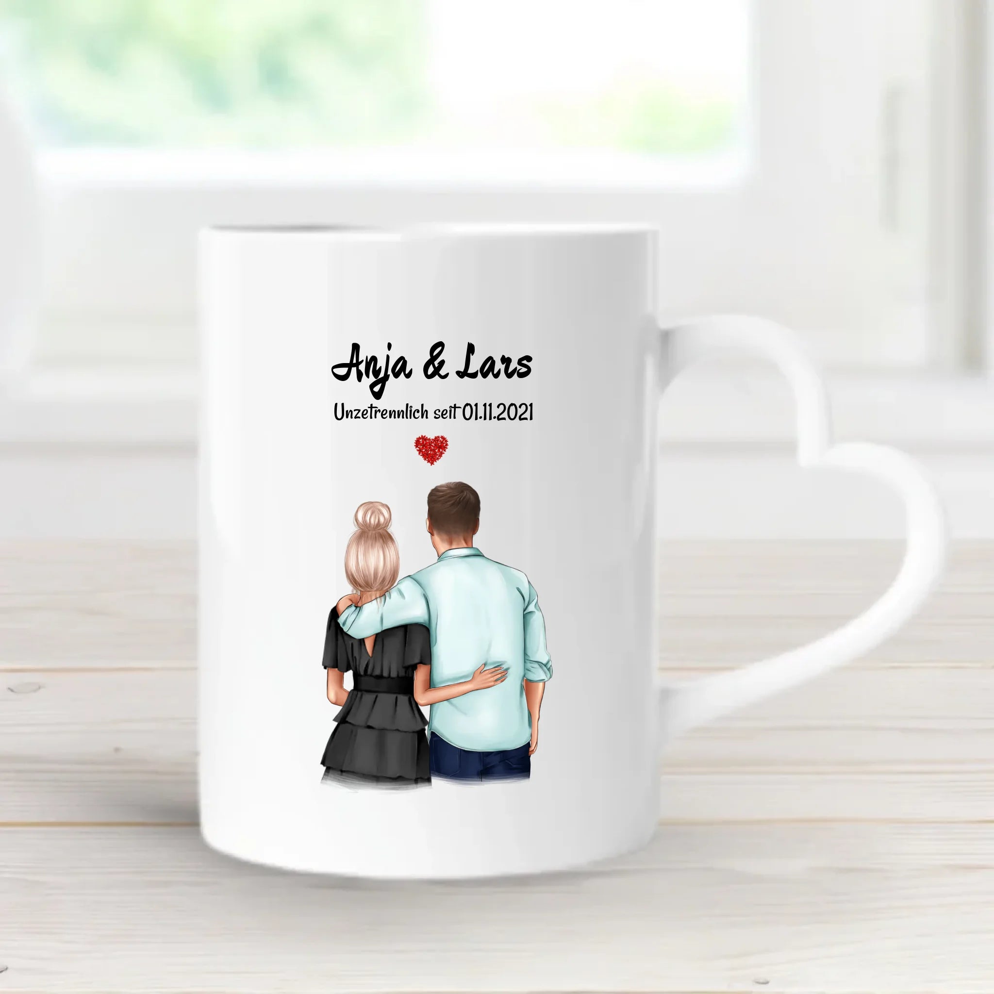Jahrestag Geschenk Freund Freundin Tasse personalisiert - Cantty
