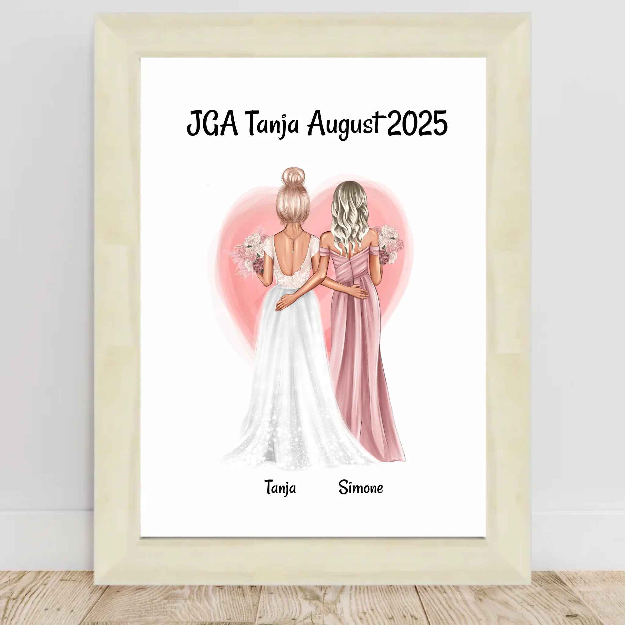 JGA Geschenk Freundinnen Bild personalisiert - Cantty
