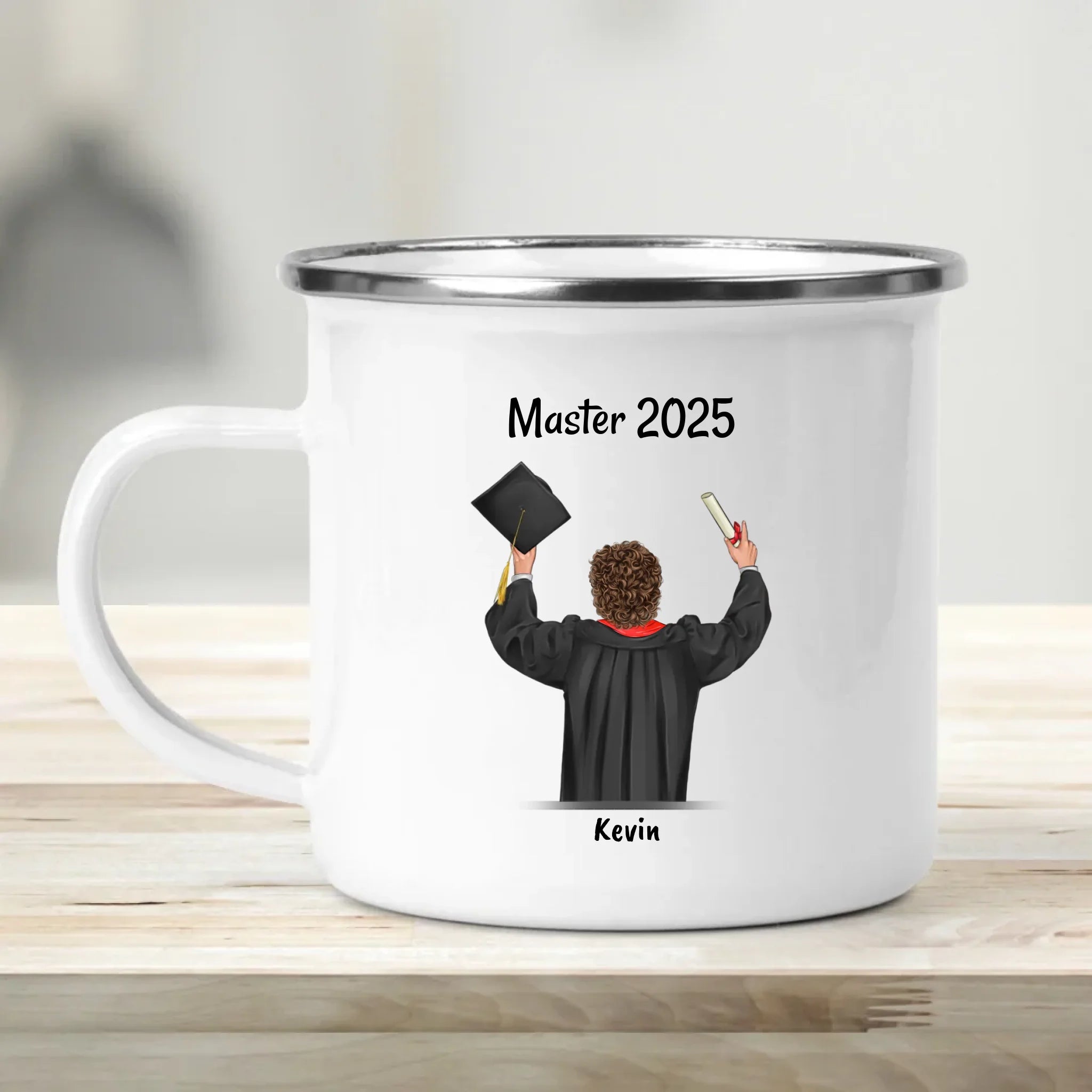 Junge Masterabschluss Tasse personalisiert - Cantty