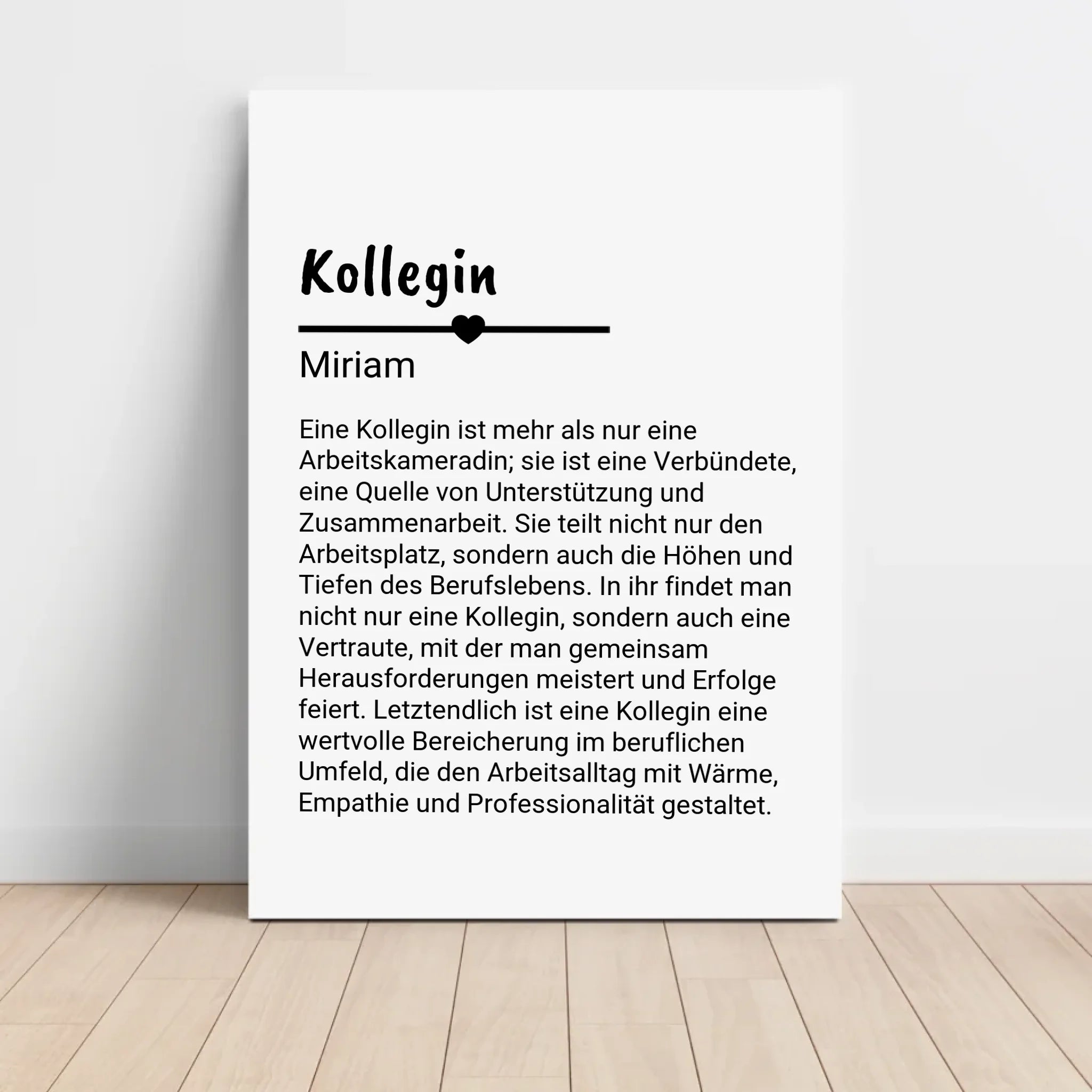 Kollegin Definition Poster Geschenk personalisiert - Cantty