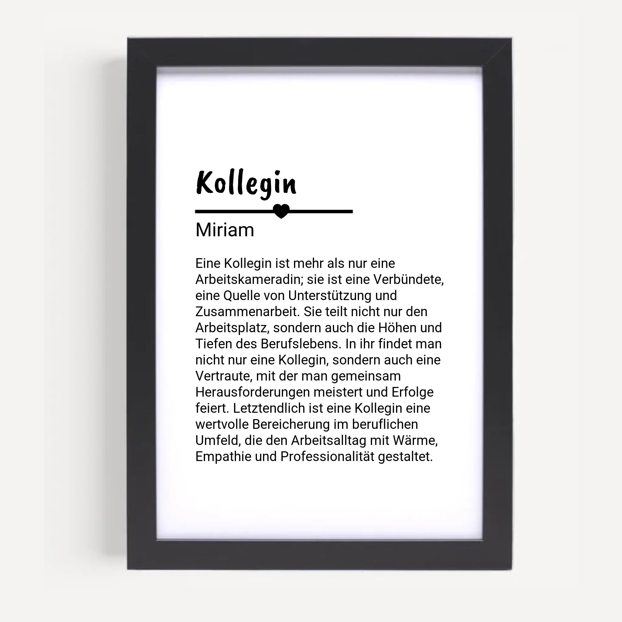 Kollegin Definition Poster Geschenk personalisiert - Cantty